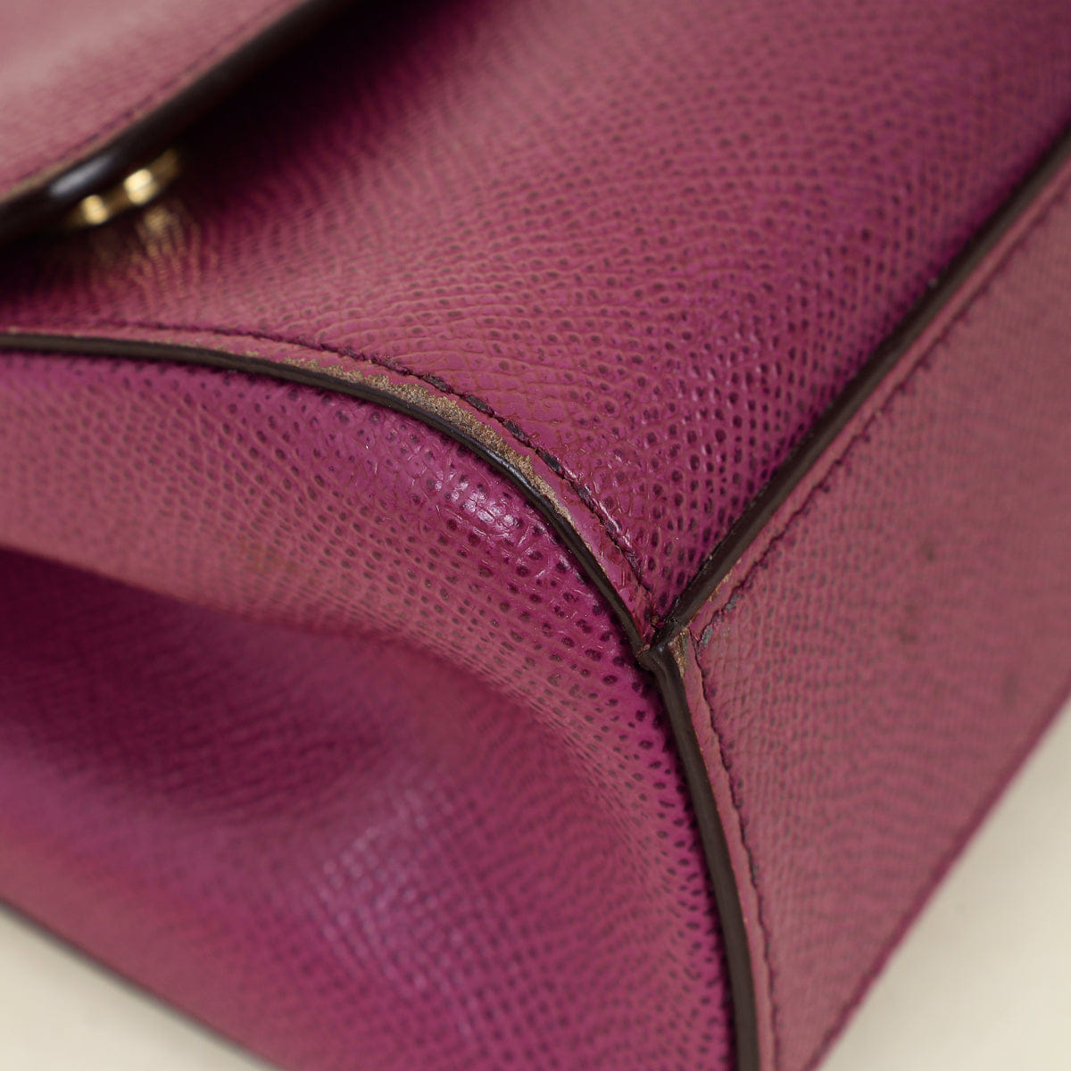 Dolce & Gabbana Dark Magenta Dauphine Sicily Small Bag
