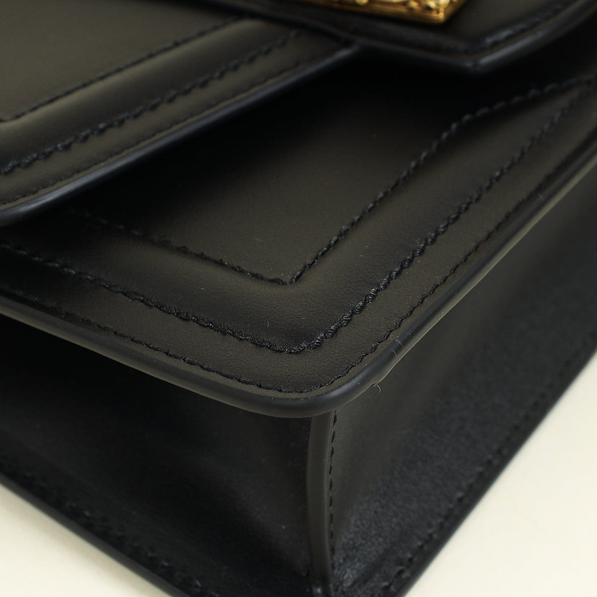 Dolce & Gabbana Black DG Amore Small Flap Chain Bag