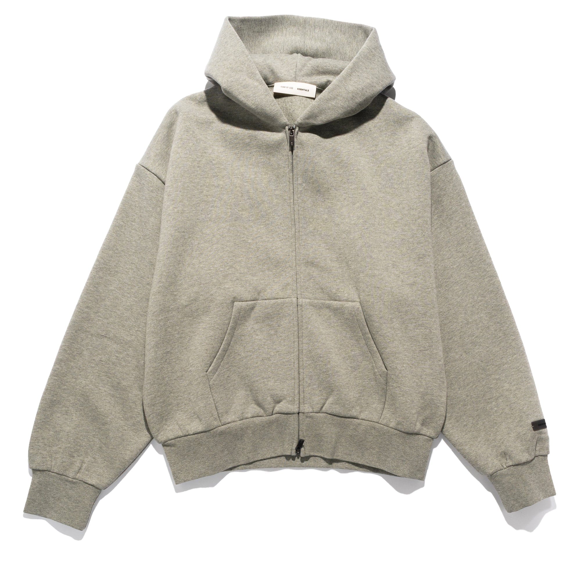 Fear of God Essentials Classic Fit Fleece Zip Concrete 192SP254785F