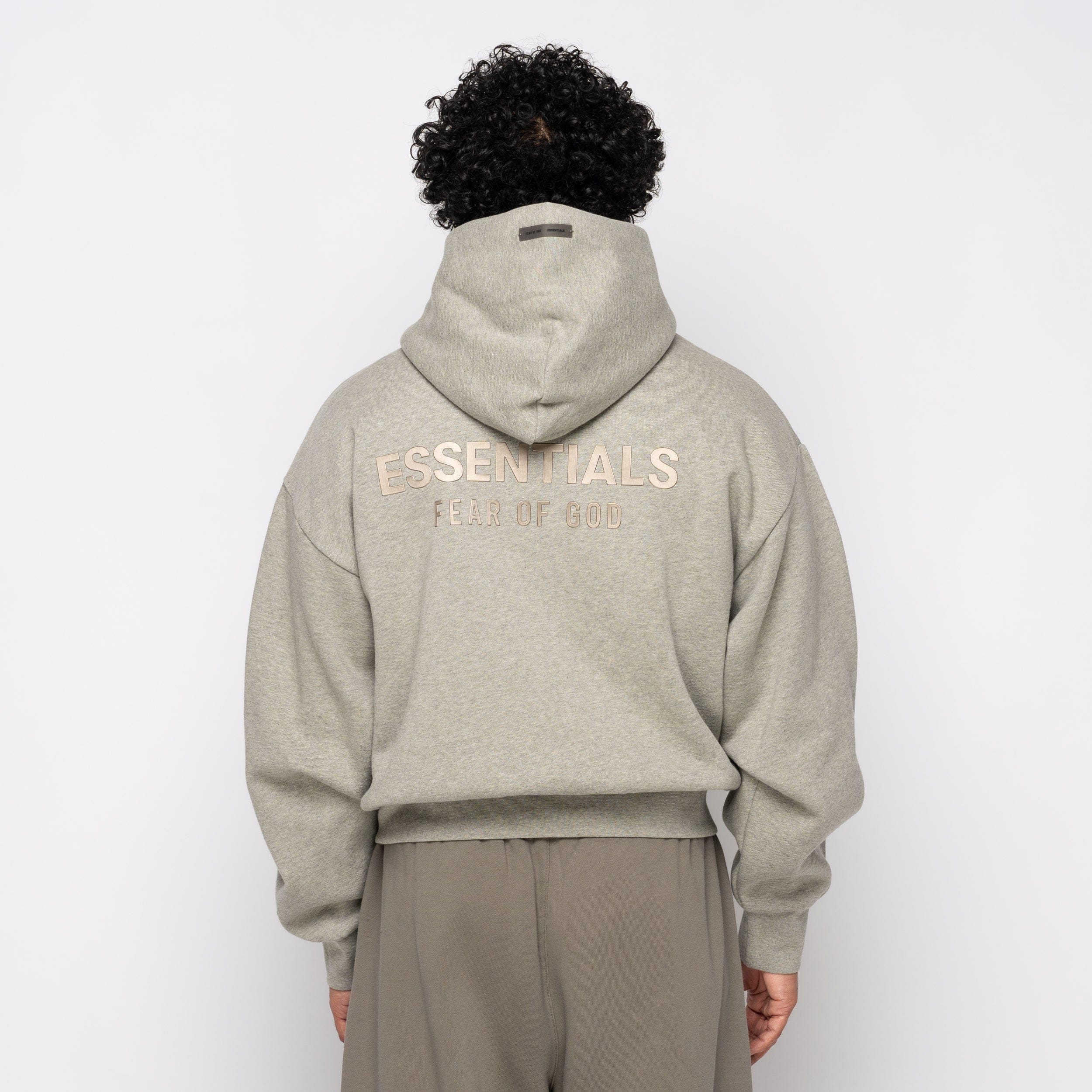 Fear of God Essentials Classic Fit Fleece Zip Concrete 192SP254785F