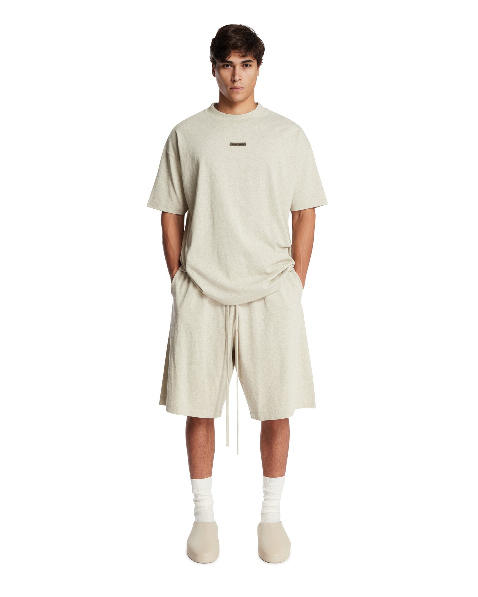 Fear of God Essentials Pantaloncini In Cotone Grigi