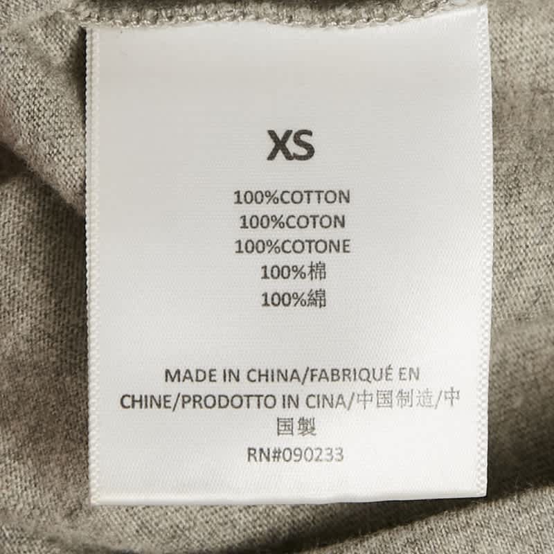Fear Of God Essentials Dark Grey Cotton Knit Crewneck T - Shirt