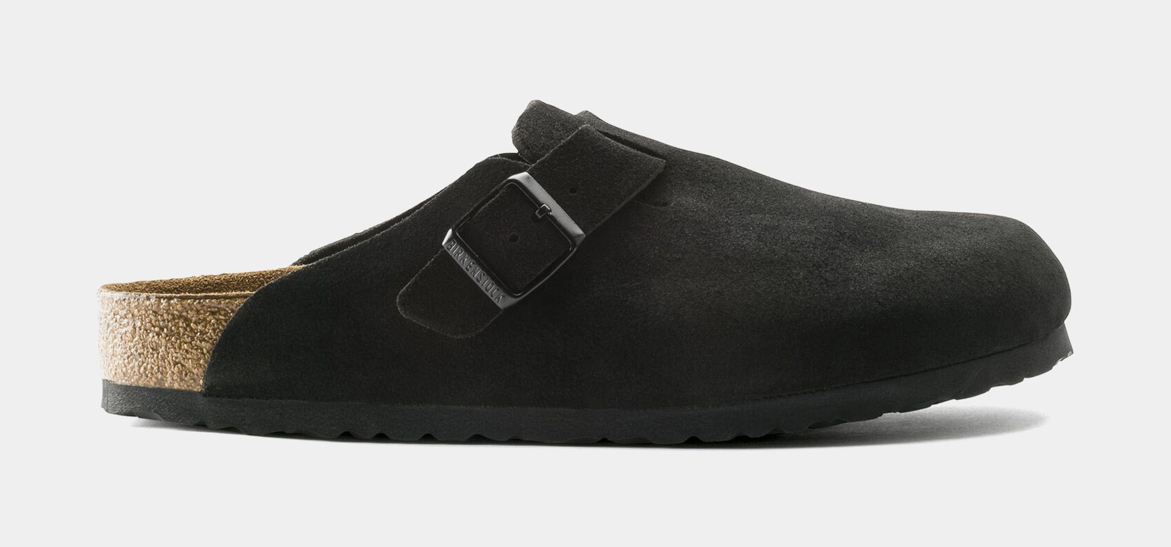 Birkenstock Boston Soft Footbed Womens Sandals (Black)