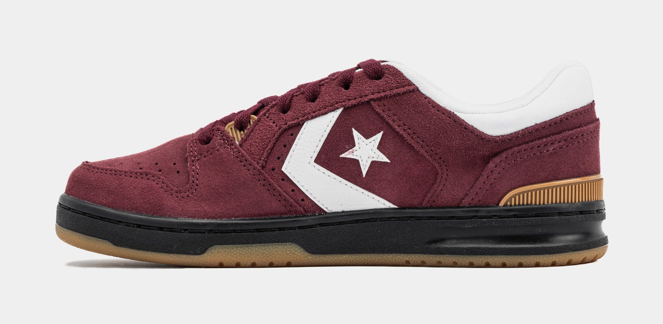 Converse CL98 OX Suede Mens Lifestyle Shoes (Black/Deep Bordeaux/Gum)