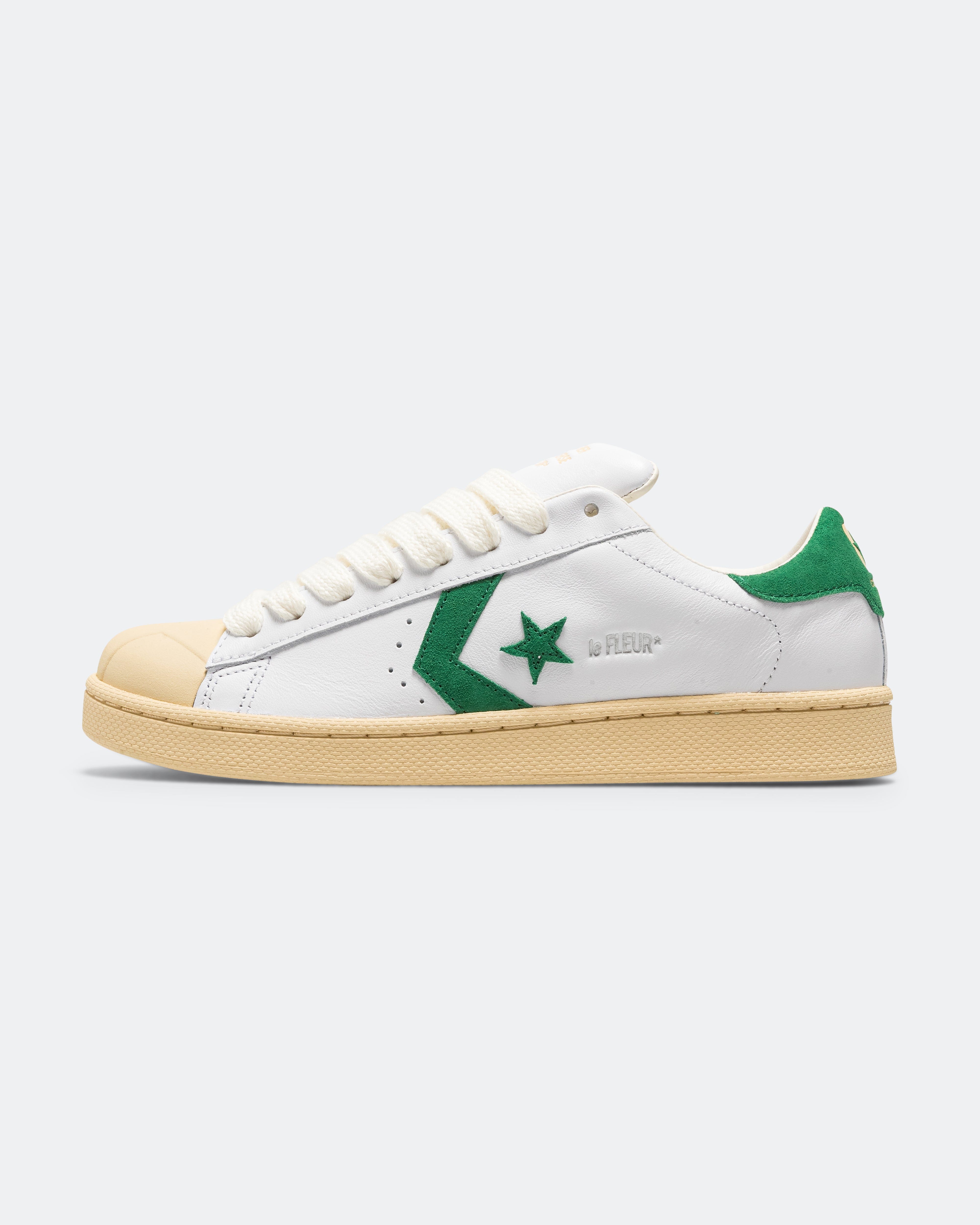 Converse 1908 Pro Leather Low - White/Amazon - Natural Ivory