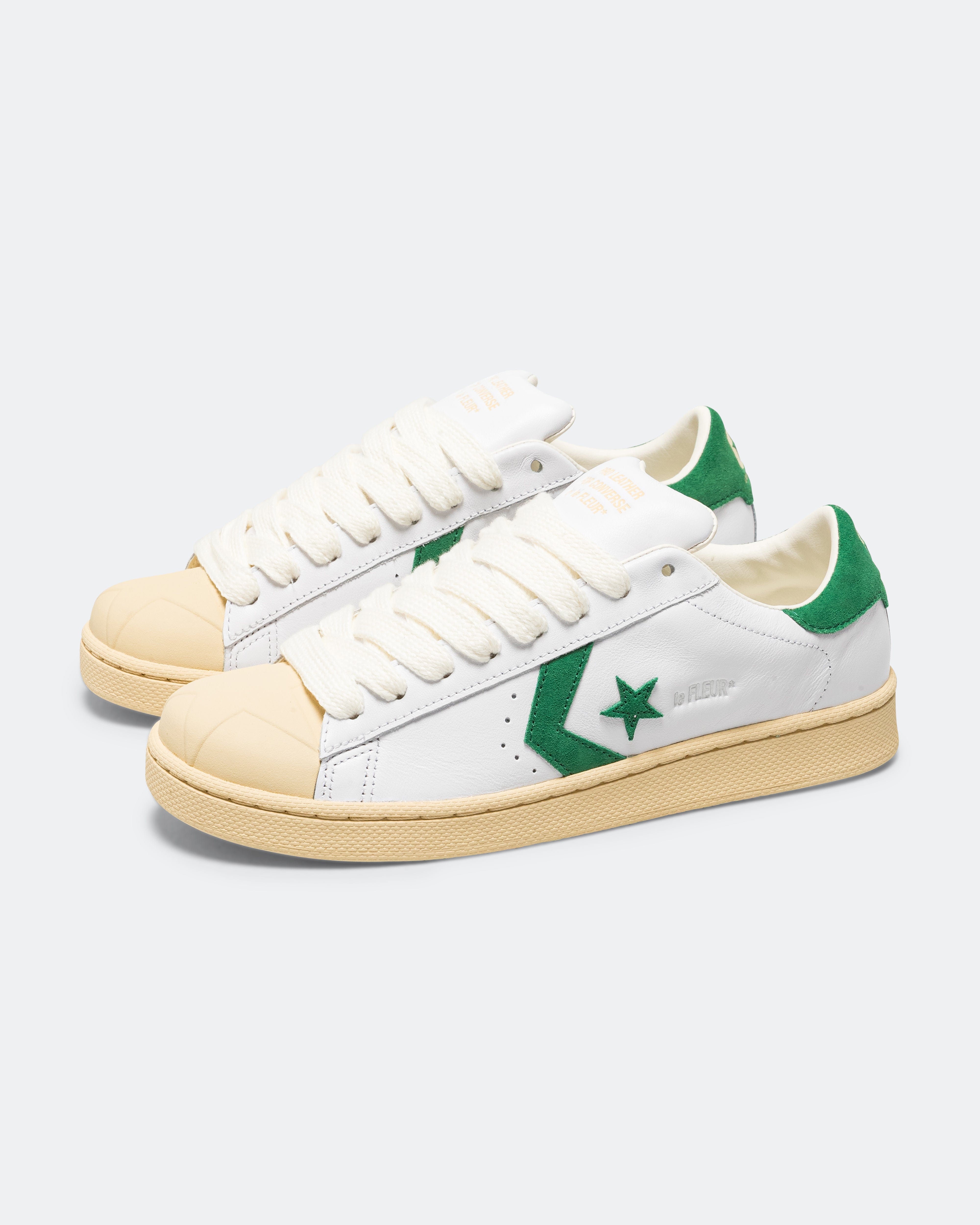 Converse 1908 Pro Leather Low - White/Amazon - Natural Ivory