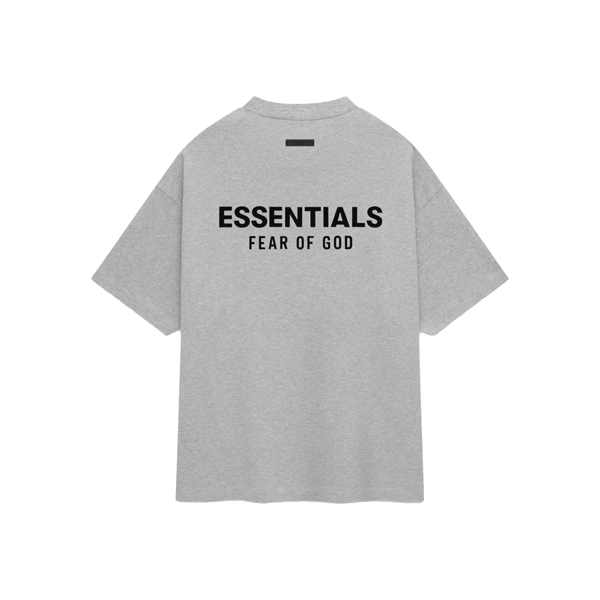 Fear of God Essentials Core Logo Jersey Crewneck T-Shirt Light Heather Grey (FW24)