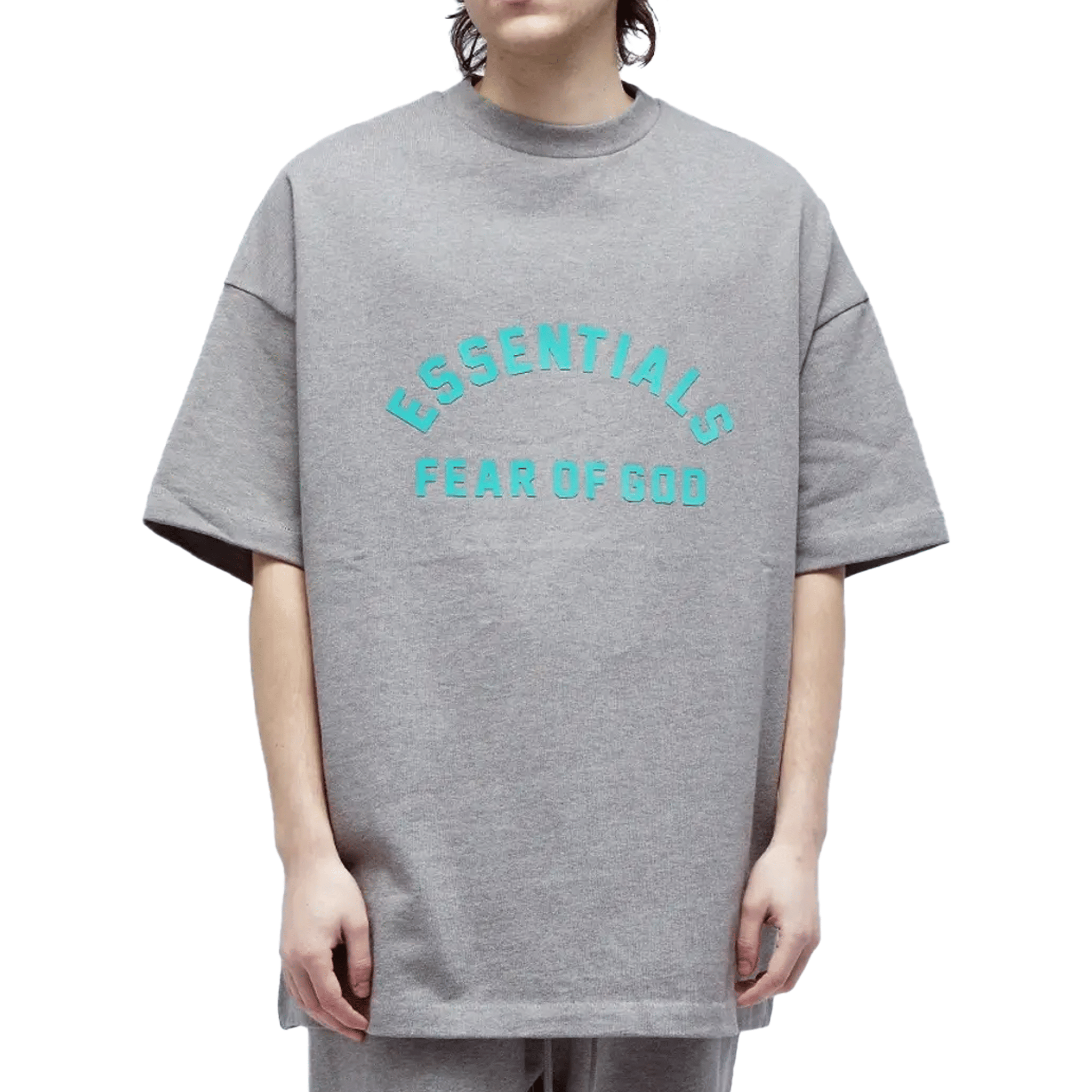 Fear of God Essentials Heavy Jersey T-Shirt Dark Heather Oatmeal (FW23)