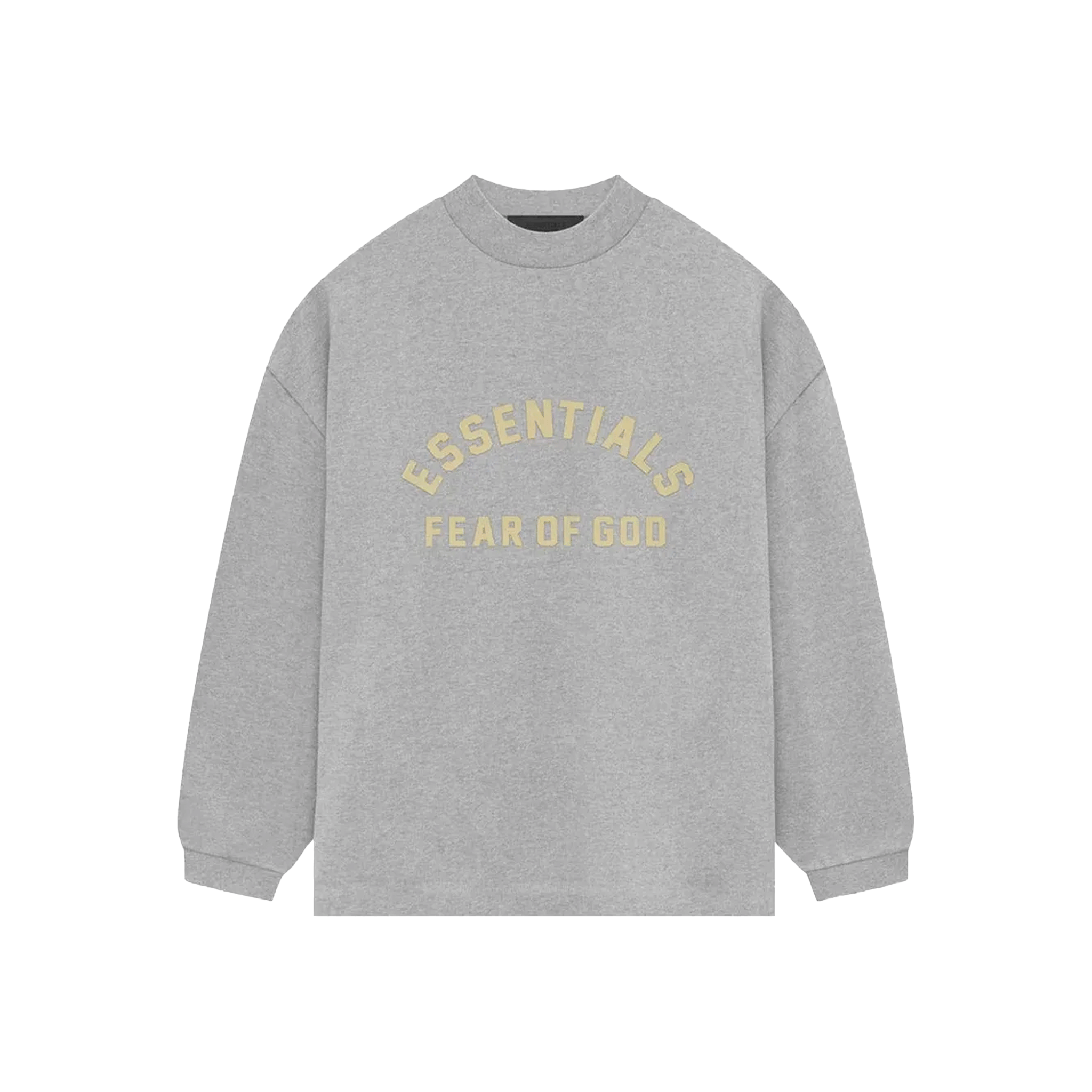 Fear of God Essentials Heavy Jersey Long Sleeve T-Shirt Light Heather Grey (SS24)