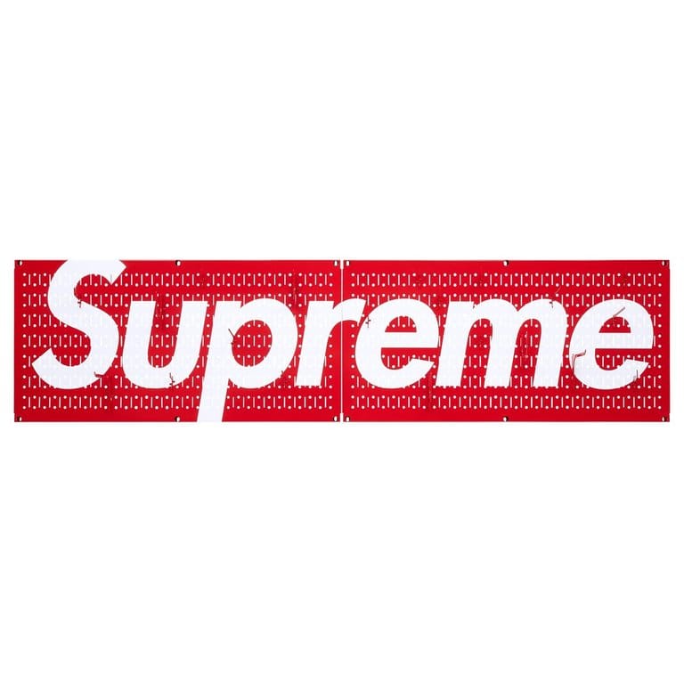 Supreme Wall Control Pegboard Panel (Set of 2)(Red)