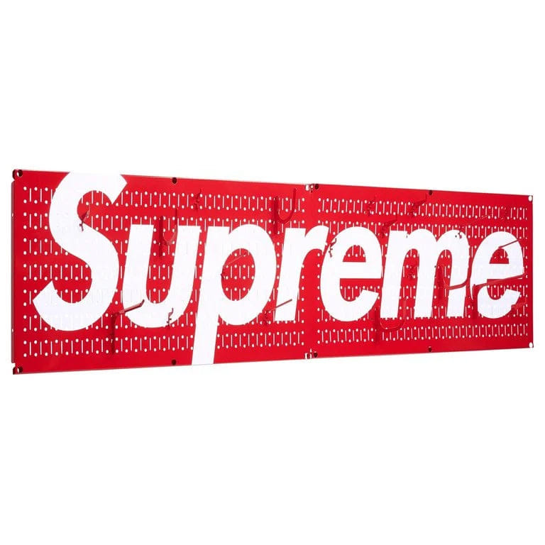 Supreme Wall Control Pegboard Panel (Set of 2)(Red)