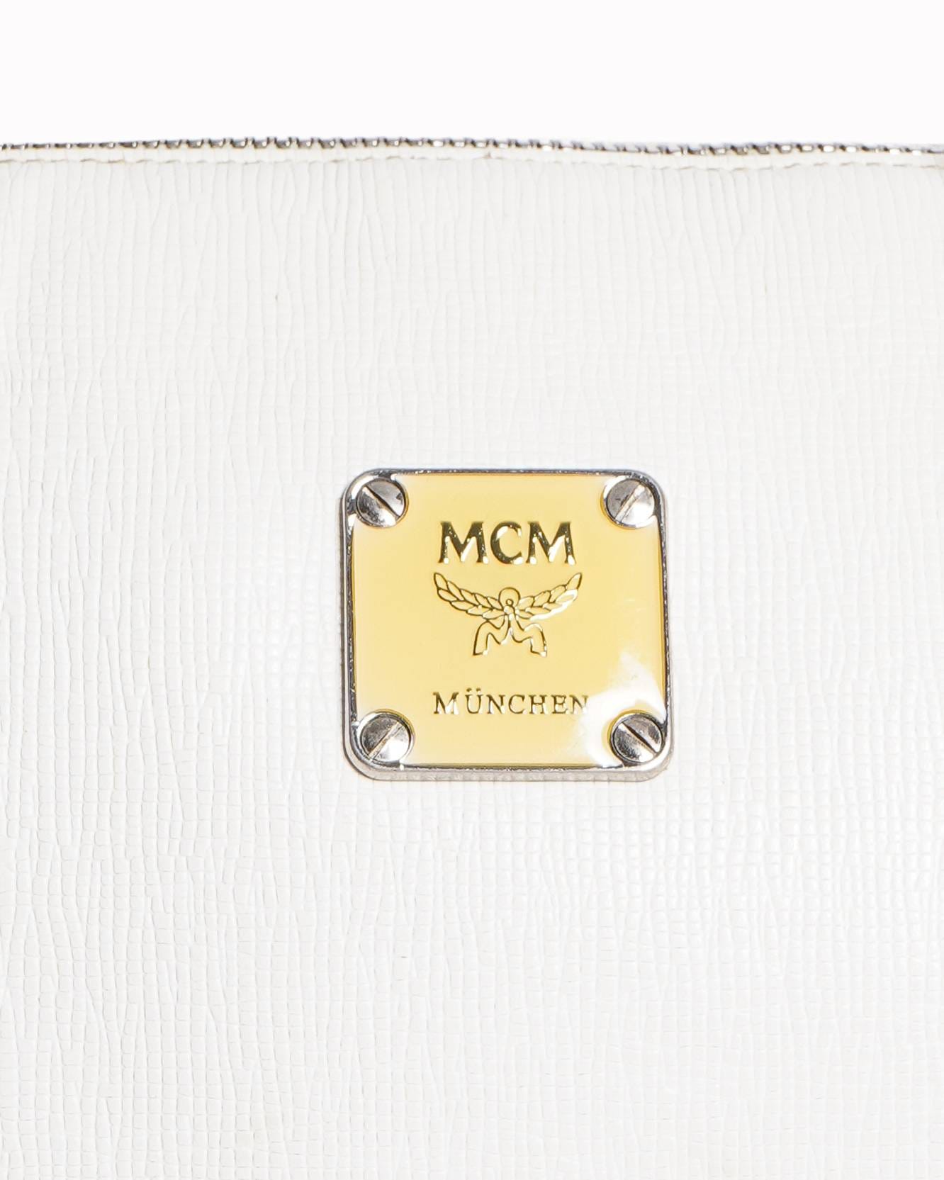 MCM White Boston leather handbag