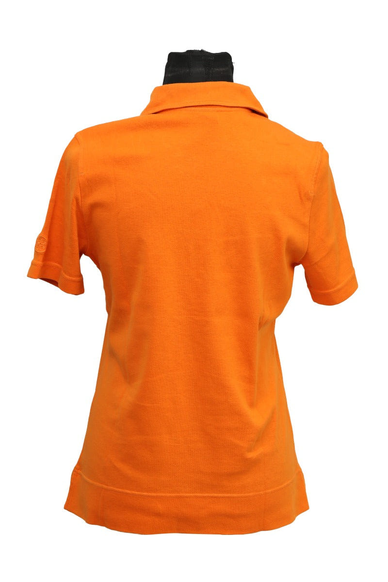 Tory Burch Size L Orange Polo T - Shirt