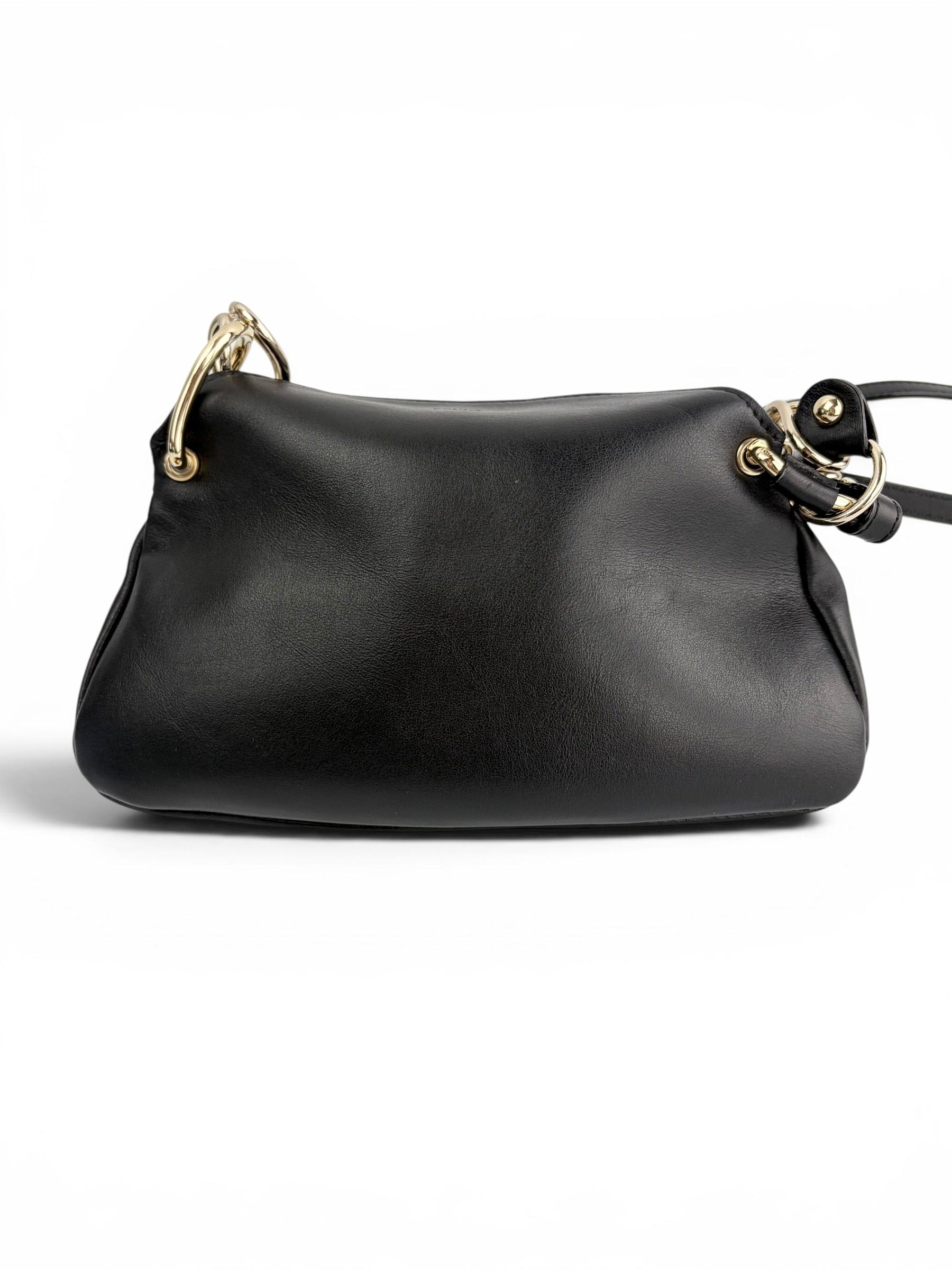 Chloe Black Lether Juana Chain Crossbody