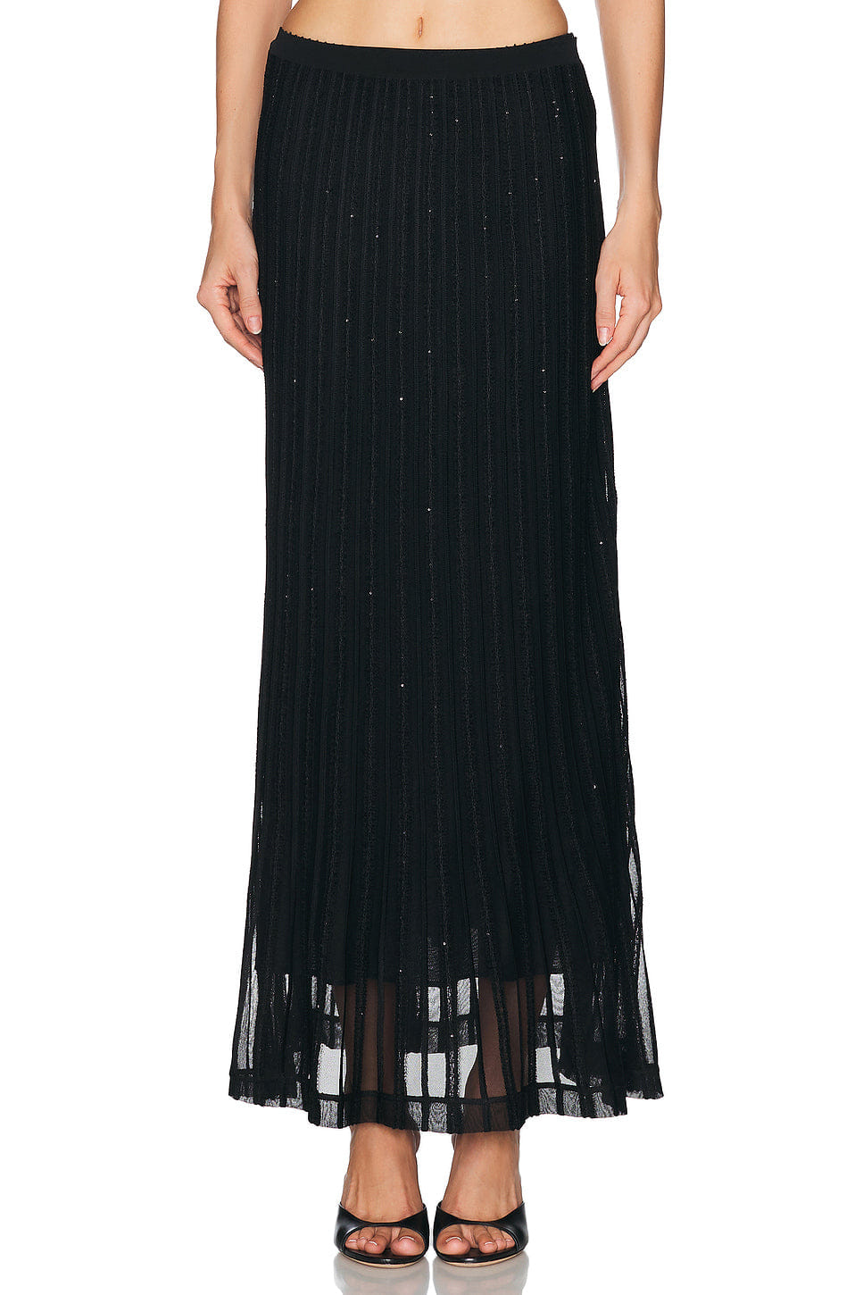 TOM FORD Micro Sequins Evening Skirt