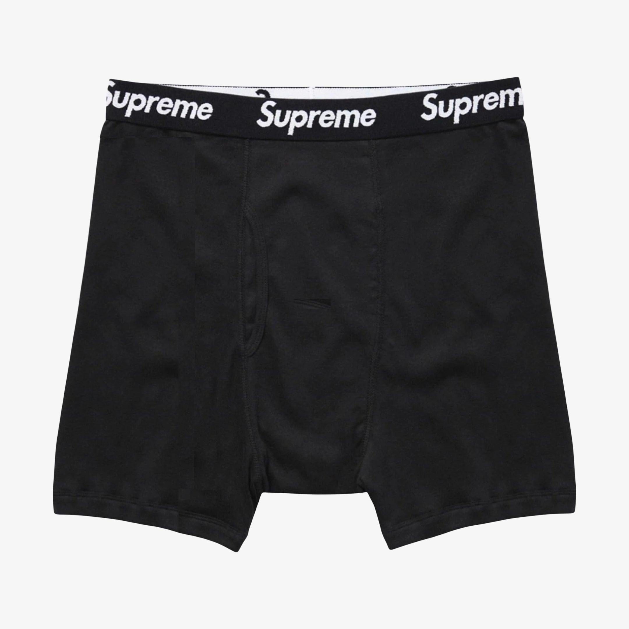 Supreme x Hanes Boxer Brief (1 Single Boxer Brief) Black