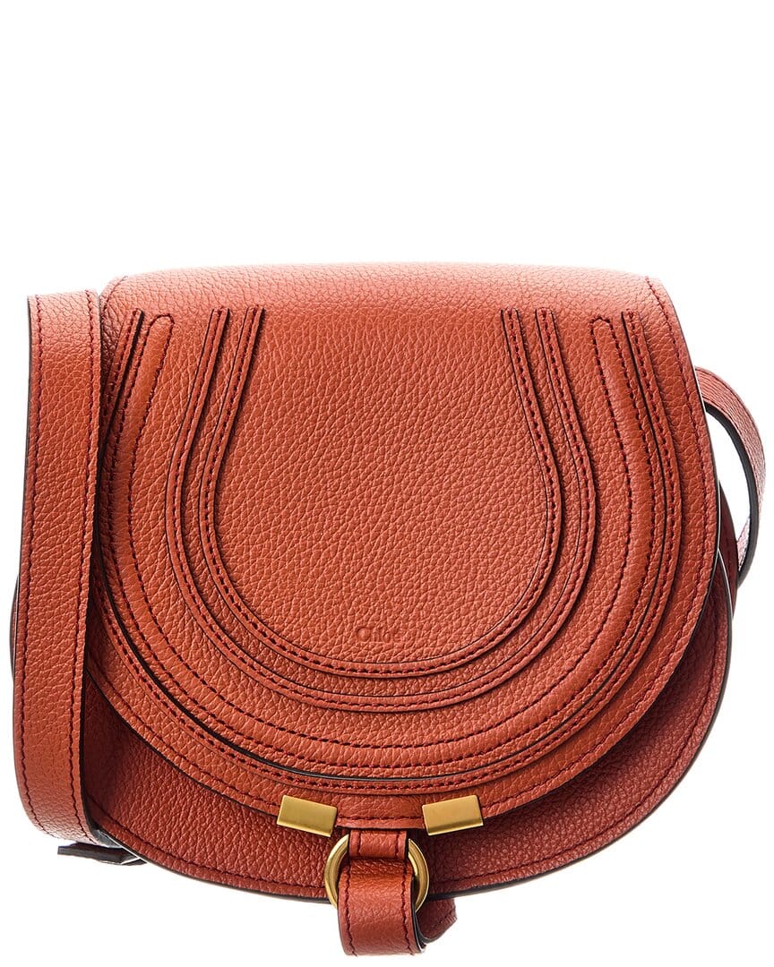 Chloé Marcie Small Leather Saddle Bag