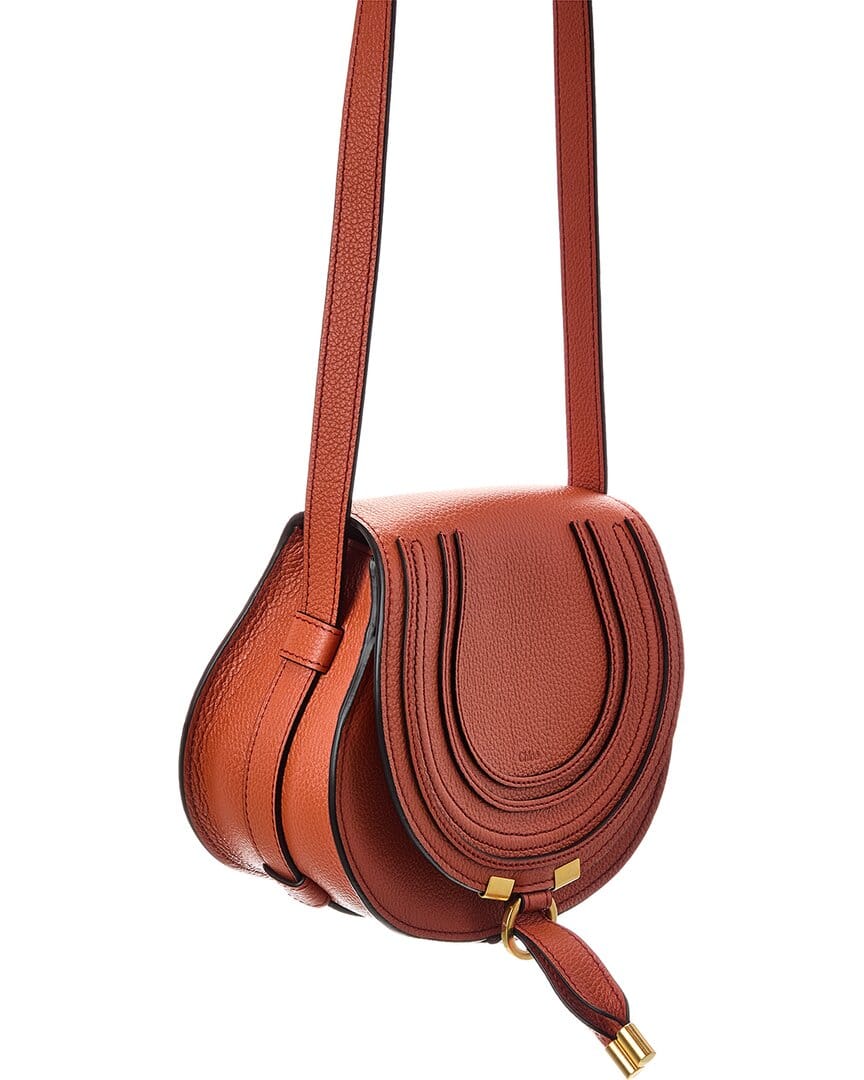 Chloé Marcie Small Leather Saddle Bag