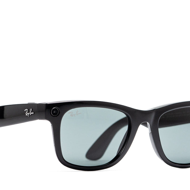 Ray - Ban Meta Wayfarer (Size 53) - Shiny Black/G15 Green