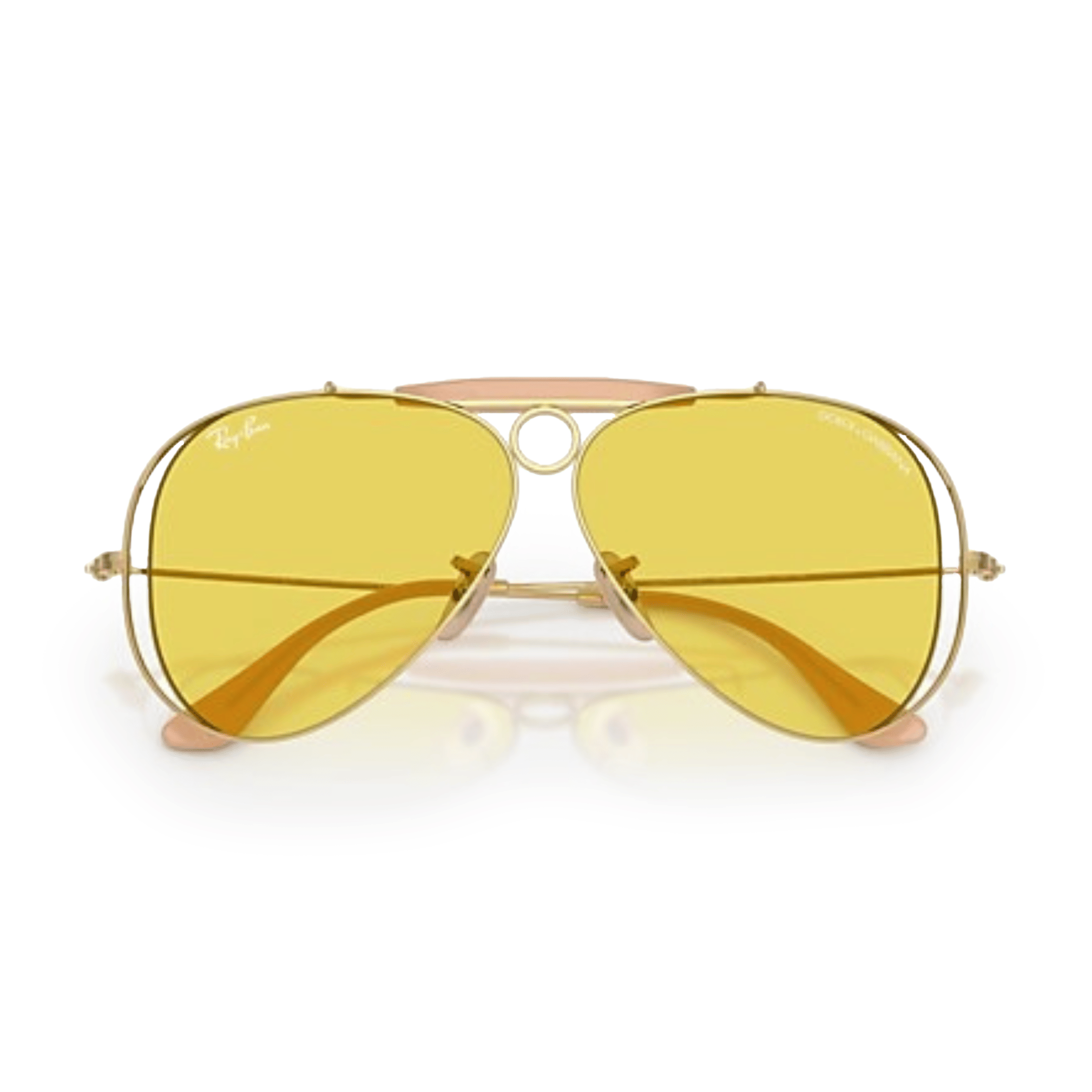 Ray Ban x Dolce & Gabbana The Shooter Polished Arista Gold Frame/Yellow Lenses