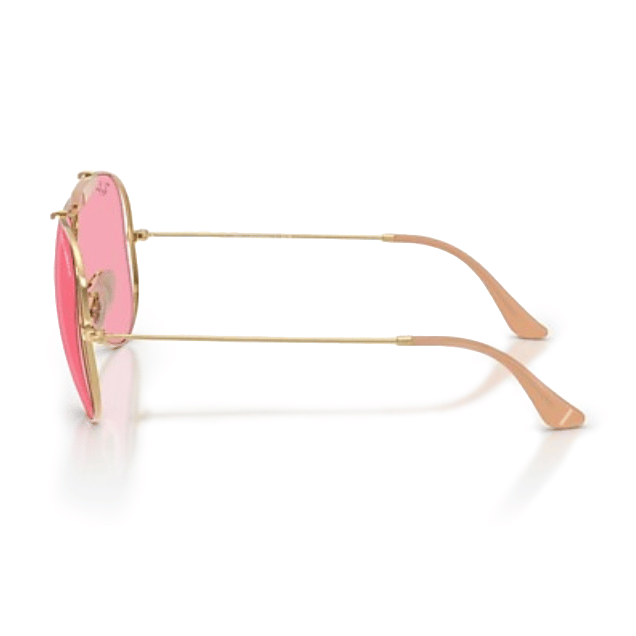 Ray Ban x Dolce & Gabbana The Shooter Polished Arista Gold Frame/Pink Lenses