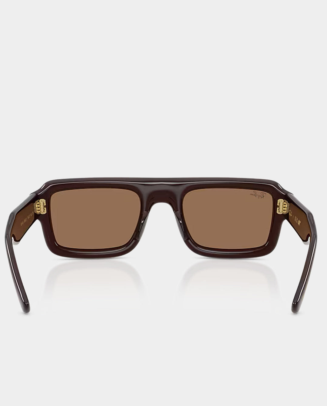 Ray - Ban - Flacko Puffer Sunglasses - Transparent Dark Brown with Dark Brown Lens