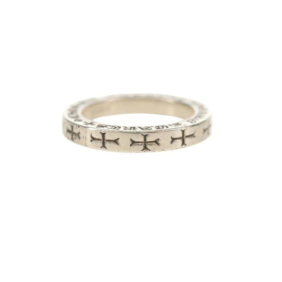 Chrome Hearts Spacer Ring Ag925 Silver Auth 152461M 152461M