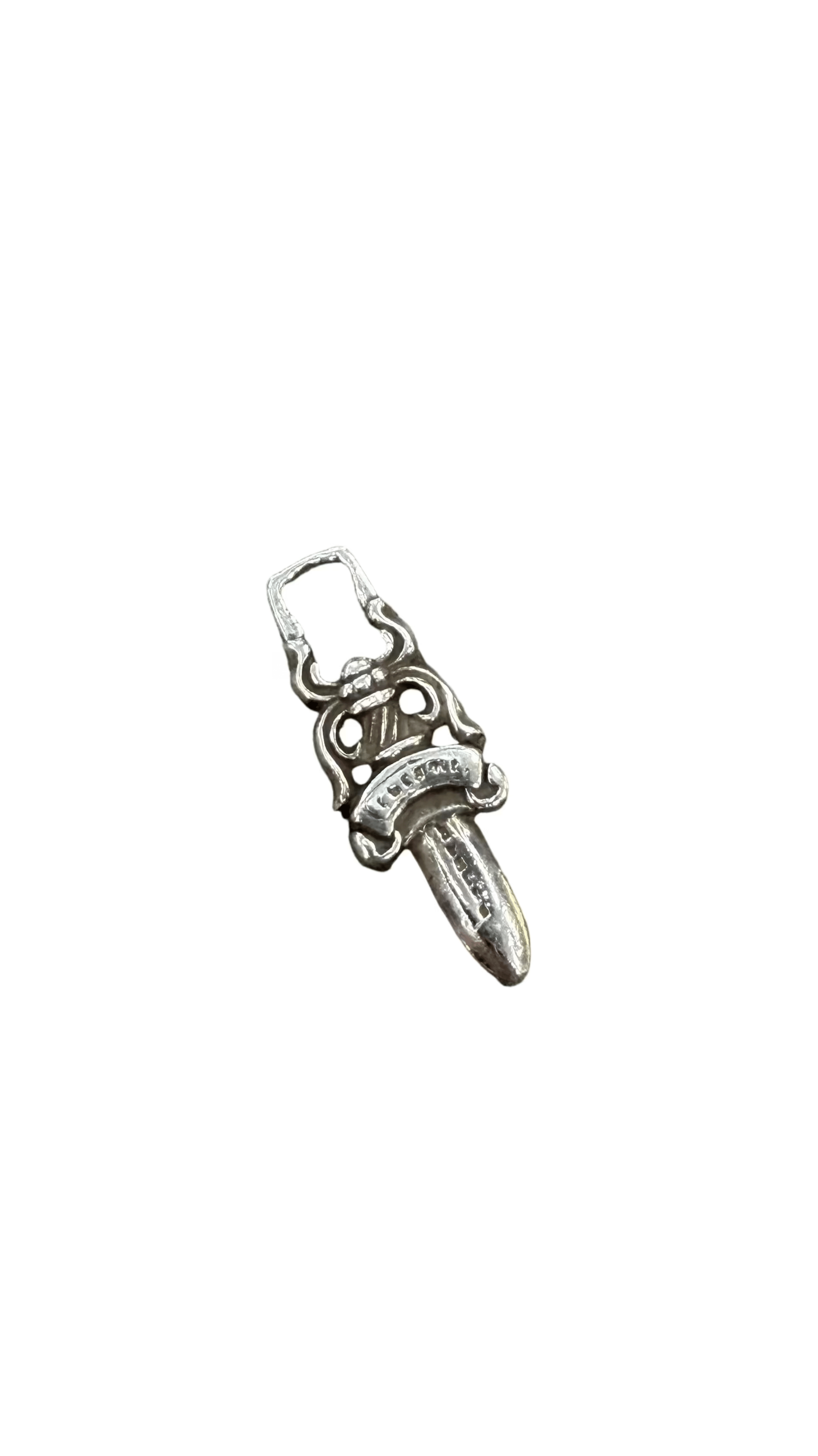 Chrome Hearts #5 Top Dagger Pendant Silver