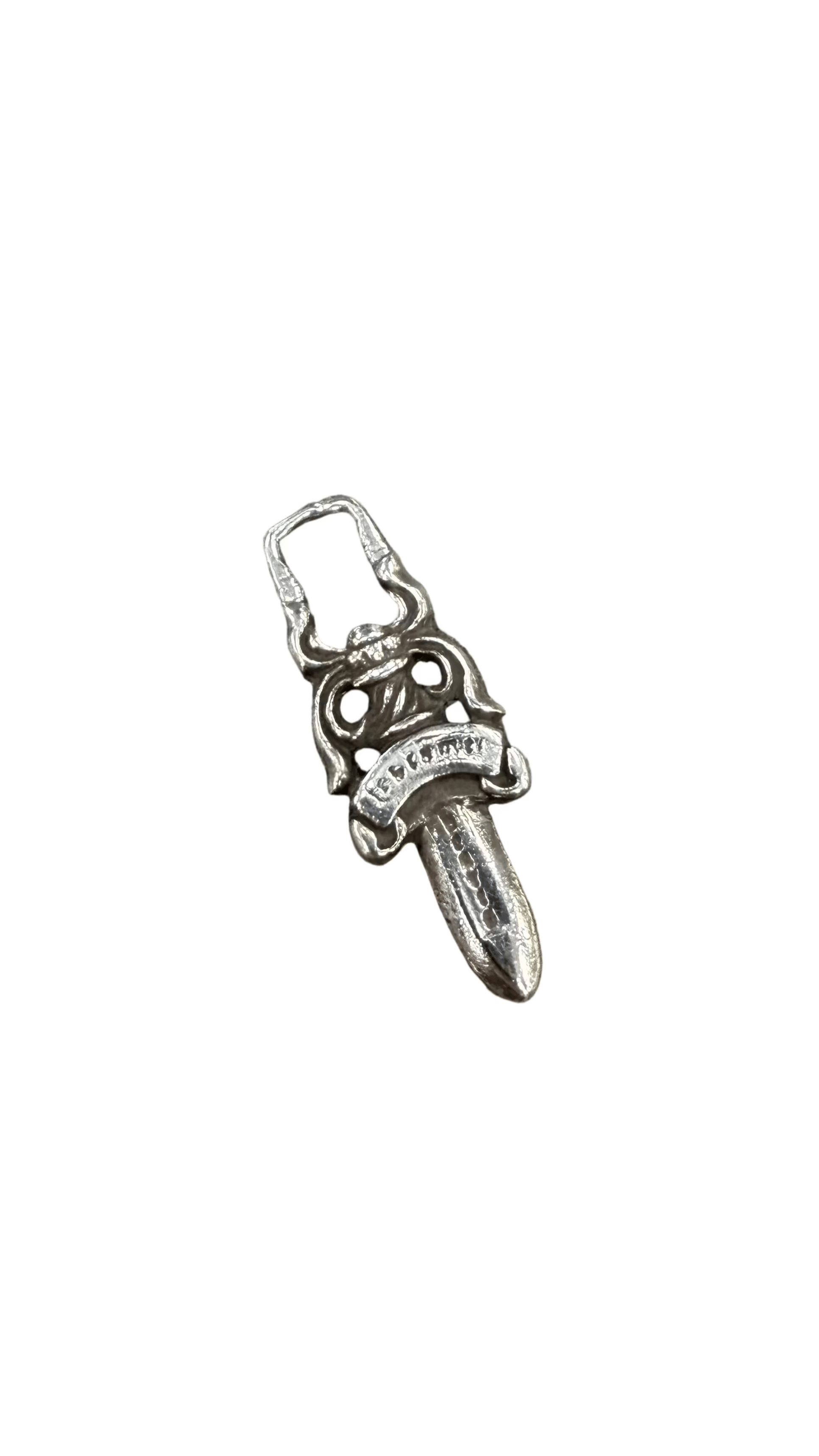 Chrome Hearts #5 Top Dagger Pendant Silver