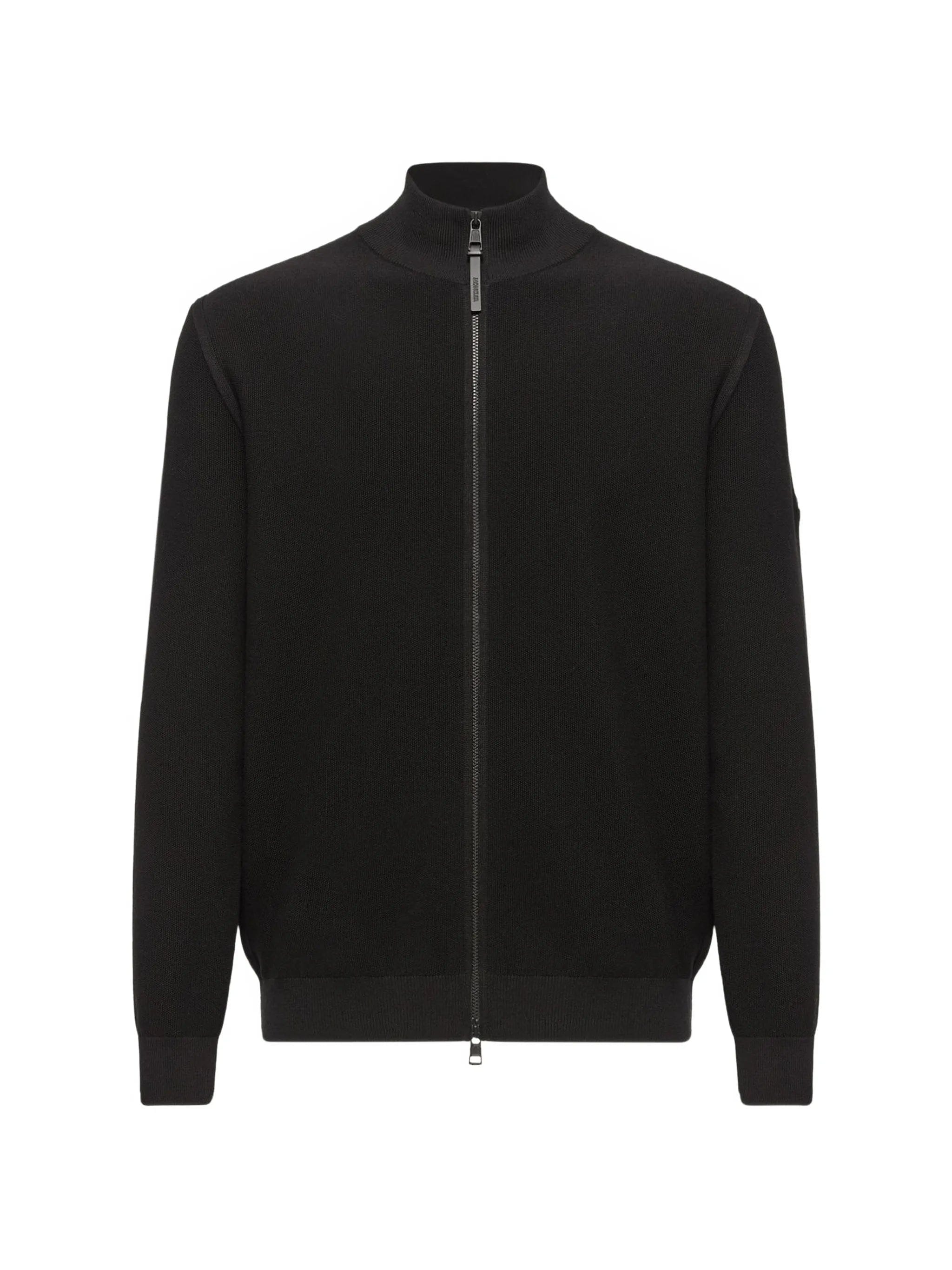 Moncler zip - up knitted sweater