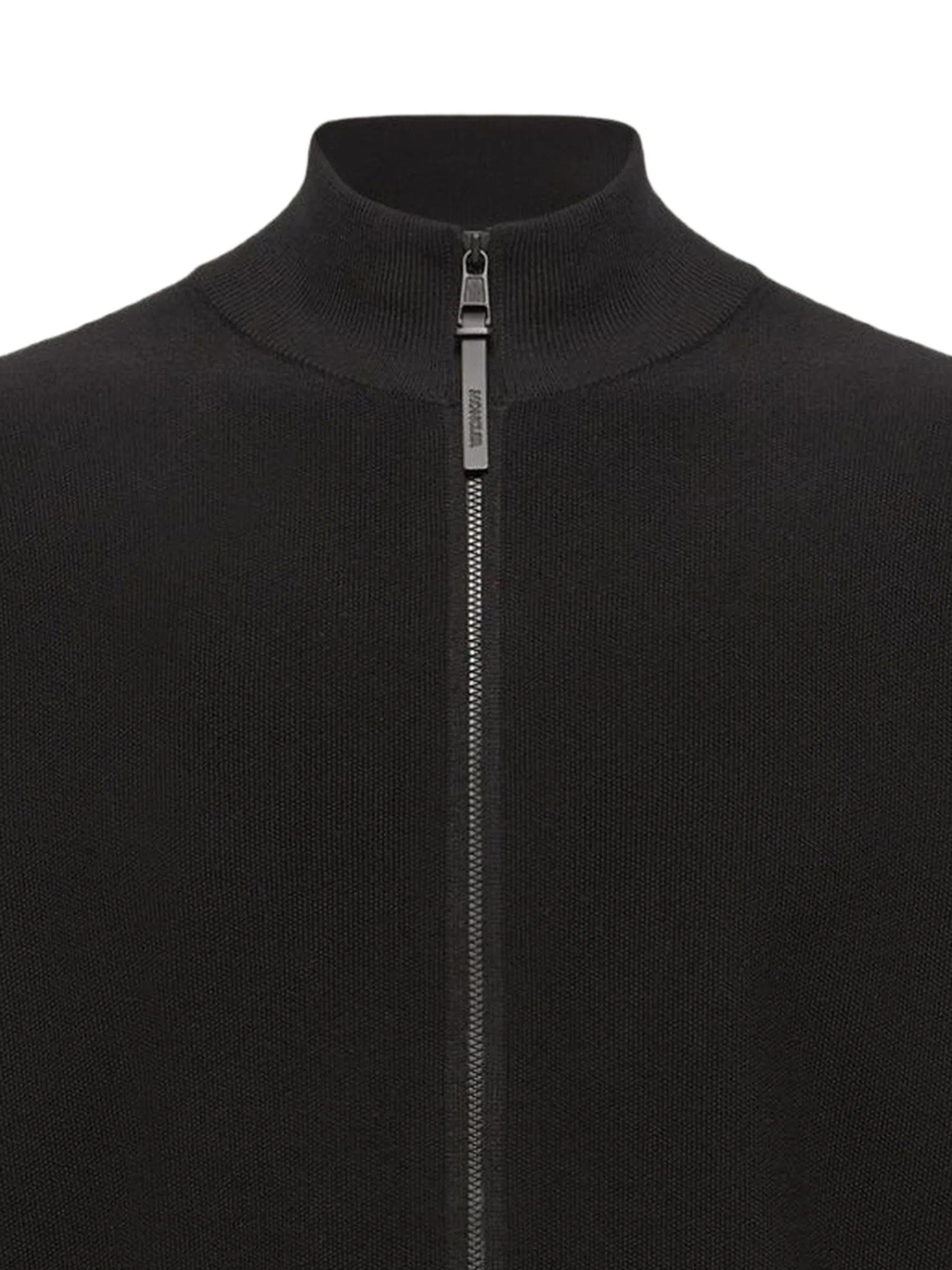Moncler zip - up knitted sweater