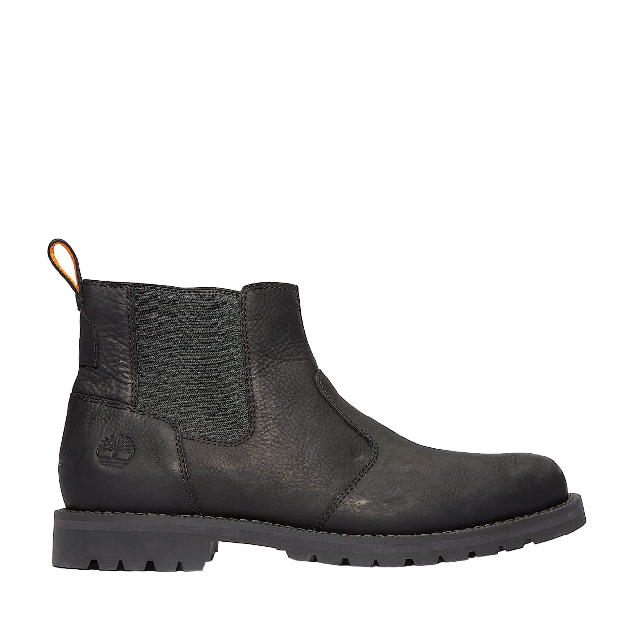 Timberland Men's Redwood Falls Chelsea Boot Black Brushed Full - Grain