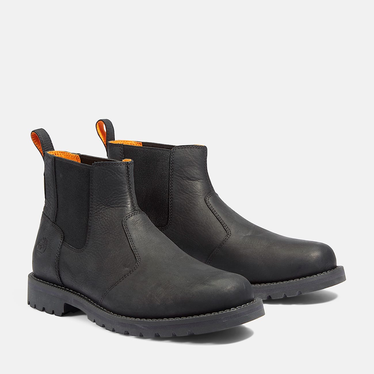 Timberland Men's Redwood Falls Chelsea Boot Black Brushed Full - Grain