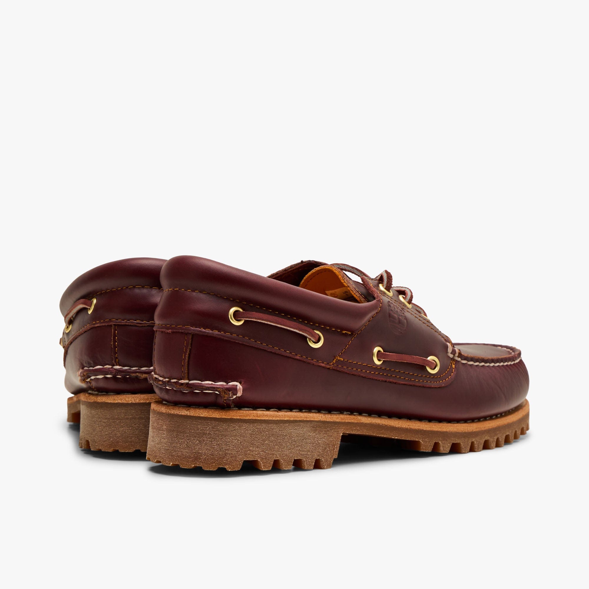 Timberland Authentic 3 - Eye Boat Shoe / Burgundy Full Grain
