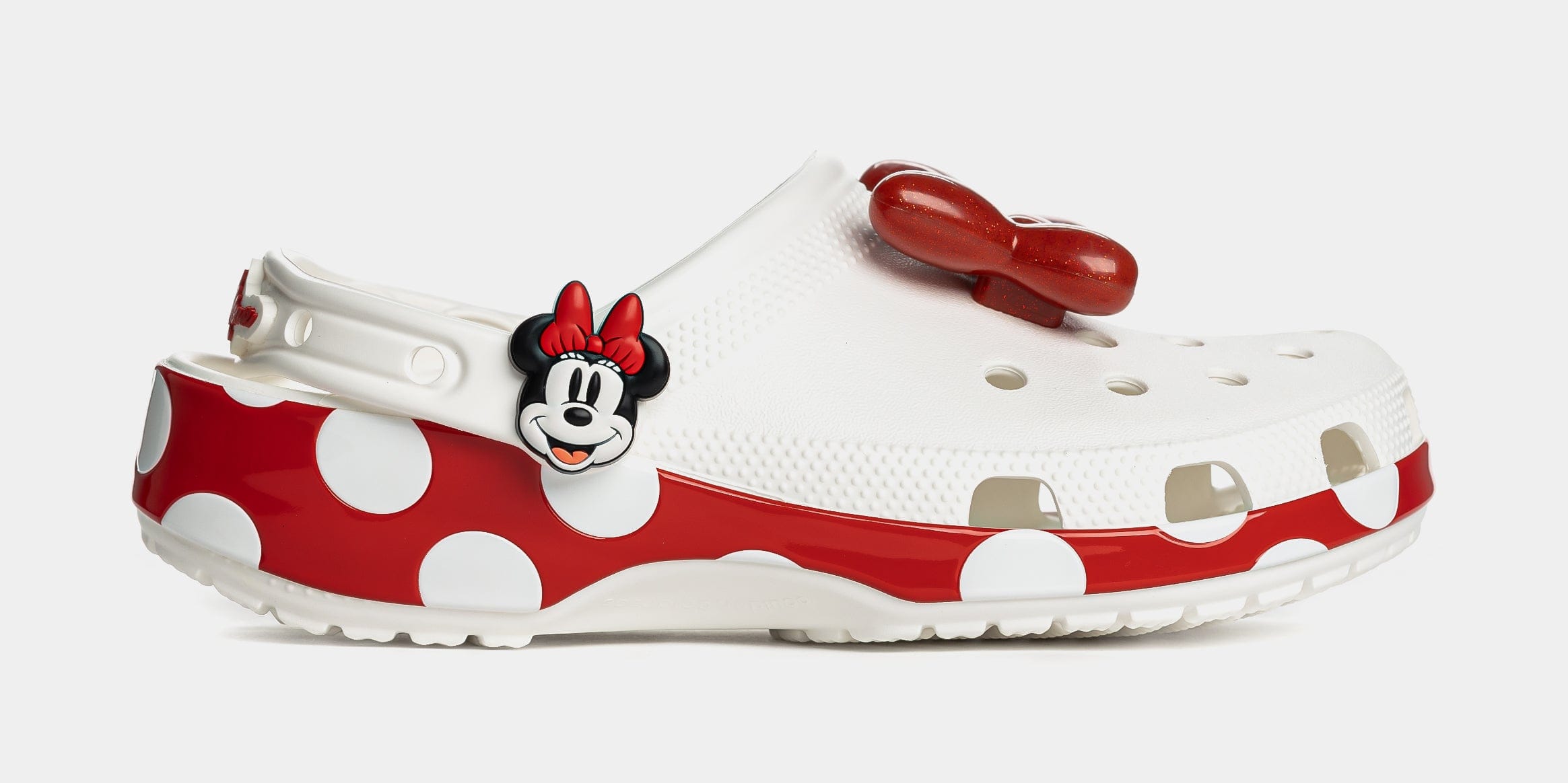 CROCS Disney Minnie Mouse And Friends Classic Clog Mens Sandals (White/Red)