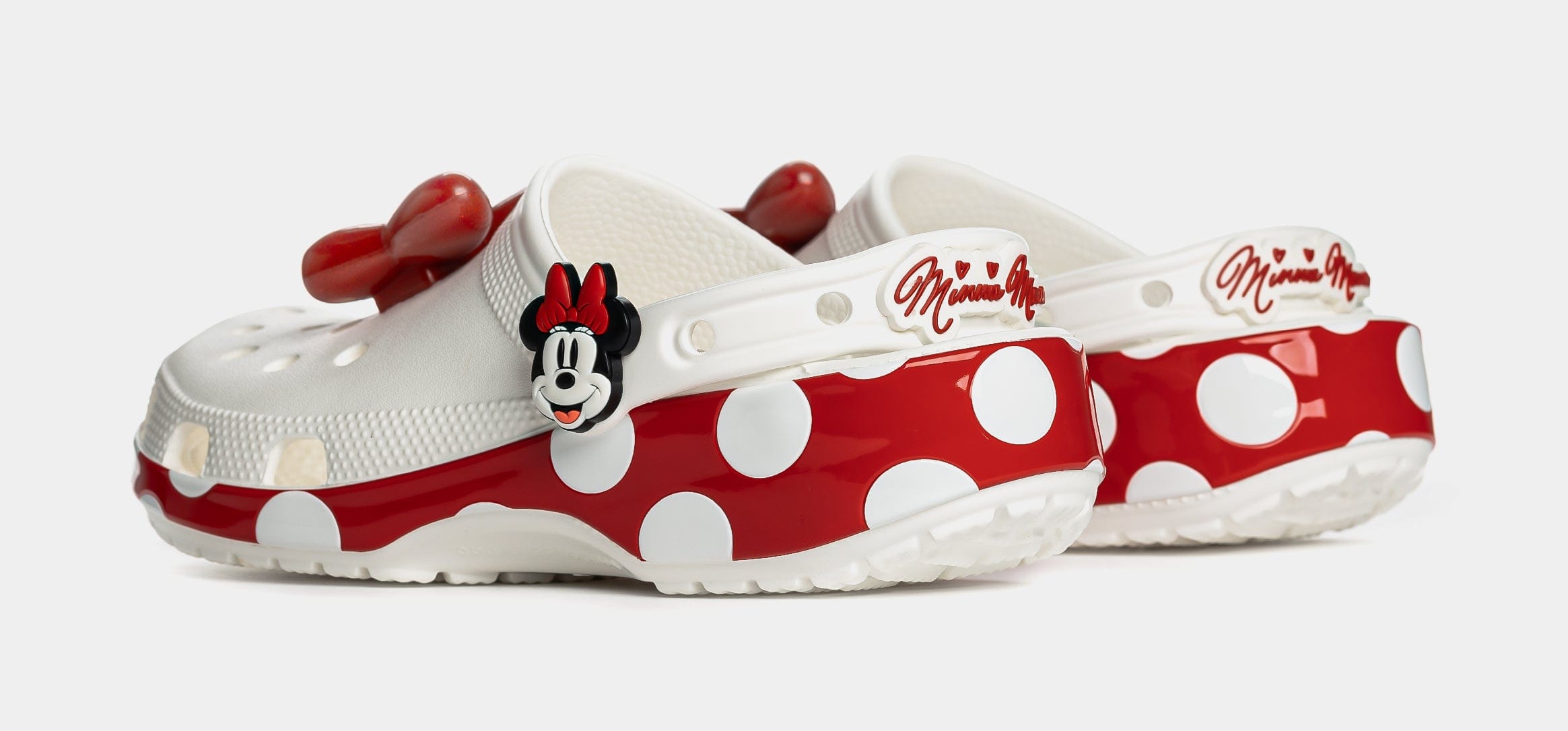 CROCS Disney Minnie Mouse And Friends Classic Clog Mens Sandals (White/Red)