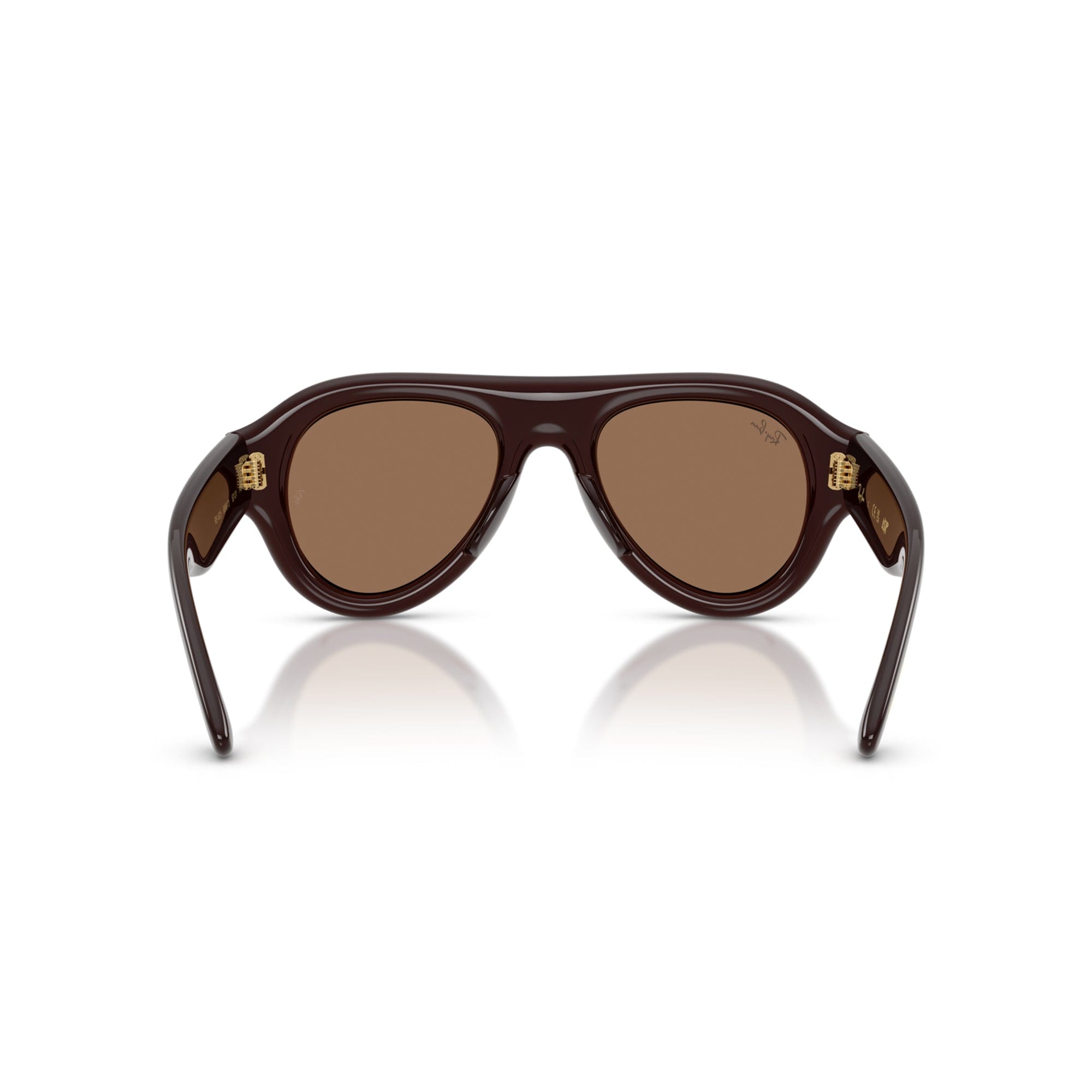 Ray - Ban x A$AP Rocky Aviator Puffer Transparent Brown Frame W/ Brown Lens Sunglasses