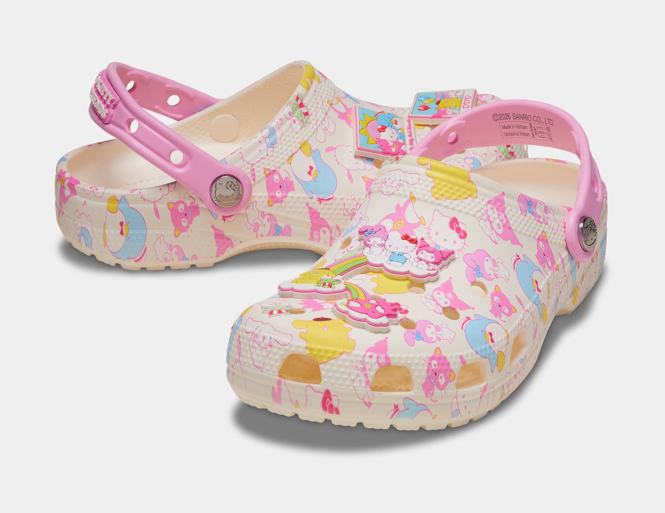 CROCS Hello Kitty And Friends Pastel Classic Clog Preschool/Grade School Sandals (Pink/Multicolor)