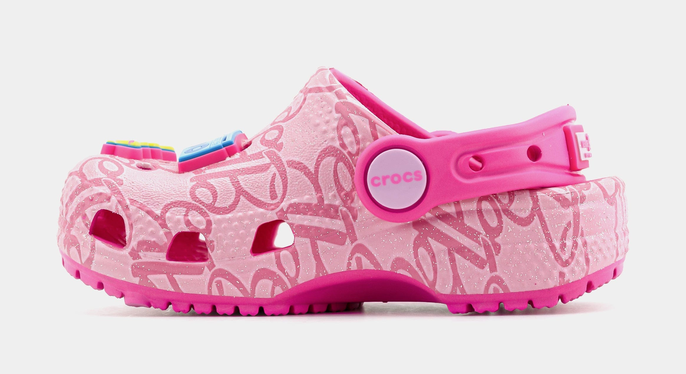 CROCS Mattel Barbie Classic Clog Infant Toddler Sandals (Pink)