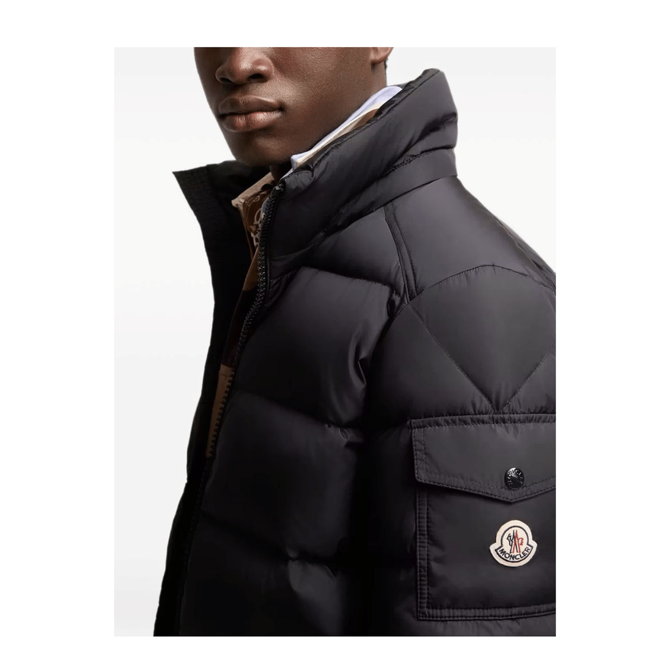 Moncler Coats Navy