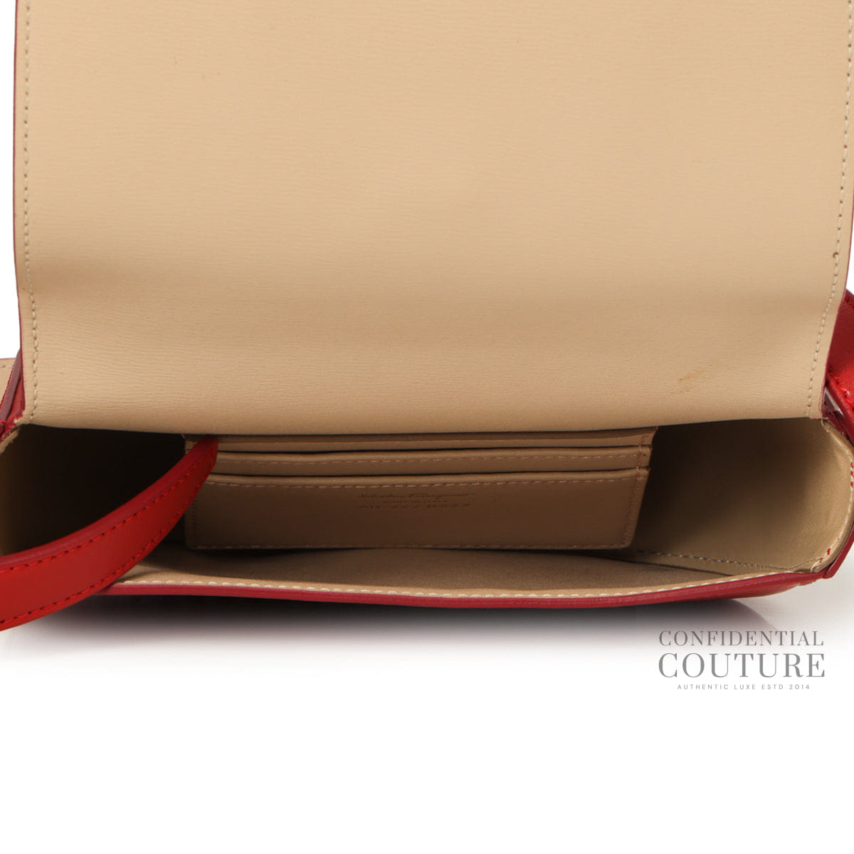 Salvatore Ferragamo Red Gancio City Crossbody Bag