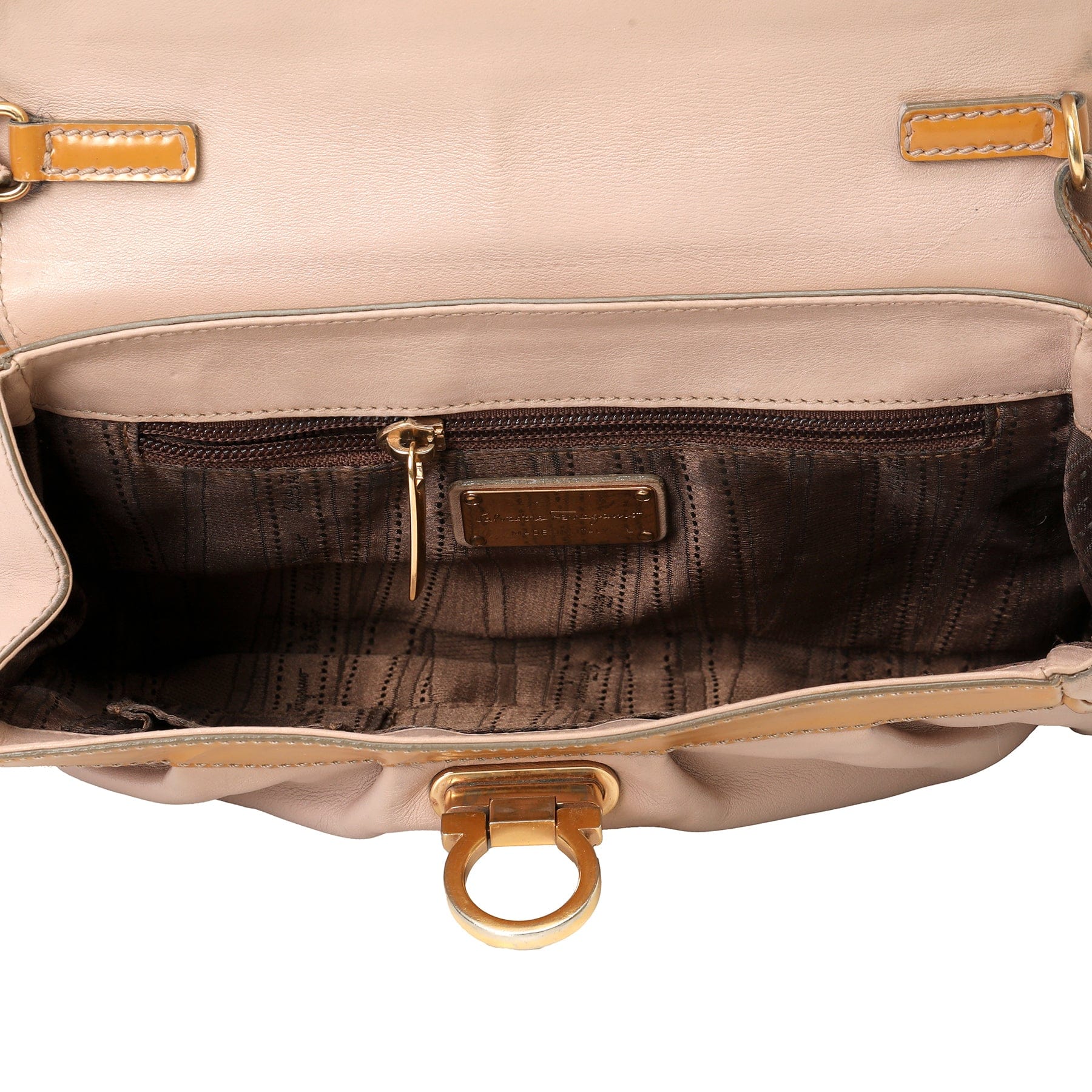Salvatore Ferragamo Gancini Leather Crossbody Bag