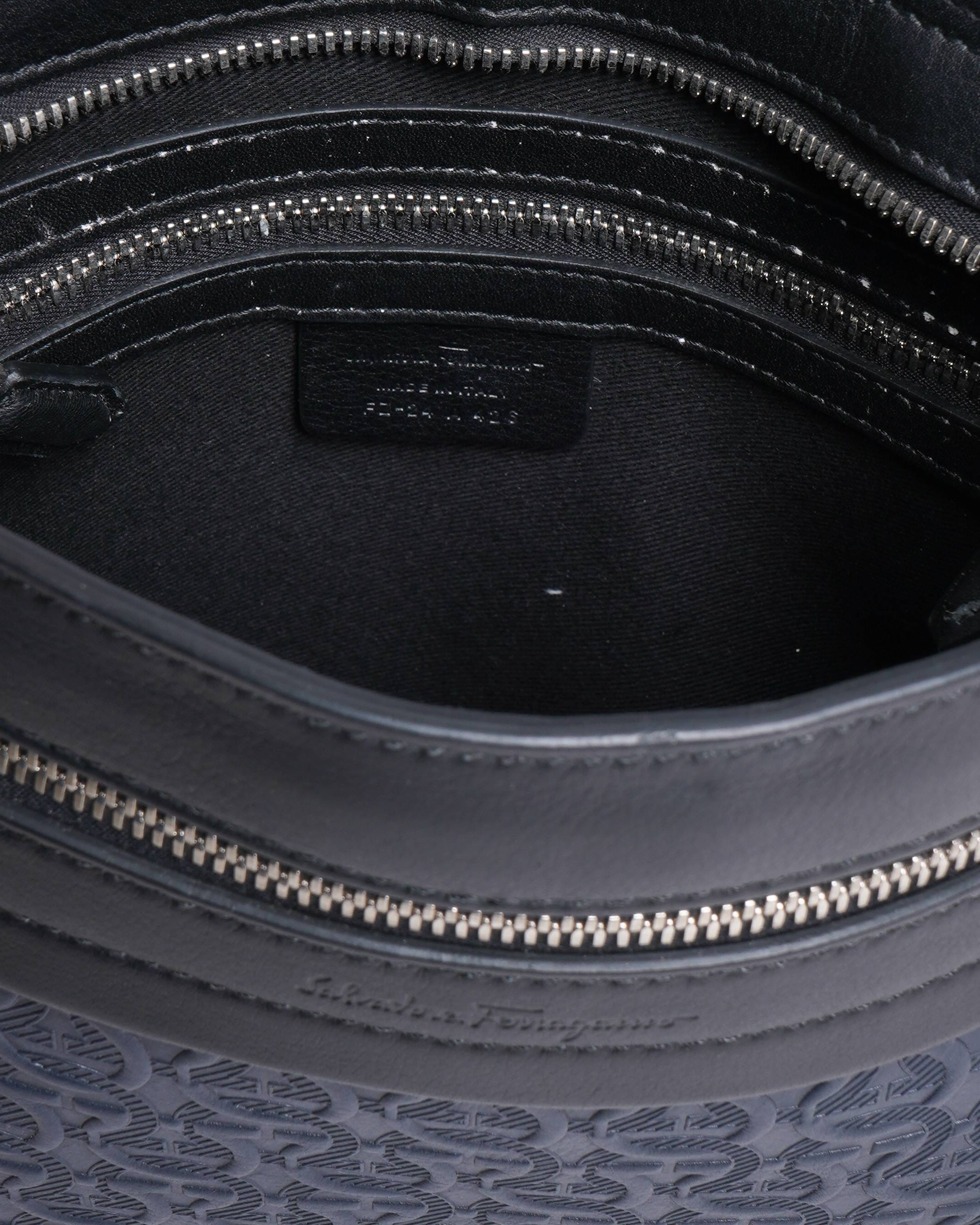 Salvatore Ferragamo New Salvatore Ferragamo Gancini Embossed Crossbody Bag