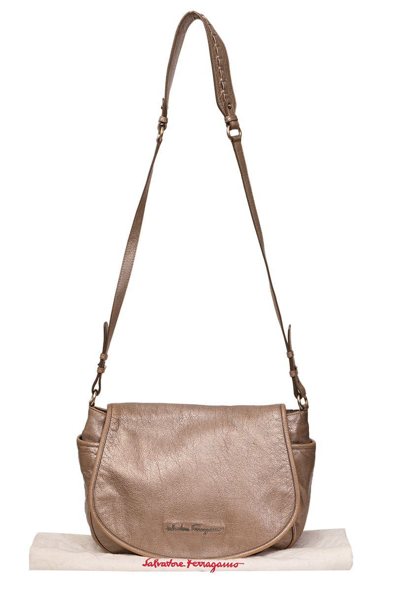 Salvatore Ferragamo Metallic Crossbody Bag