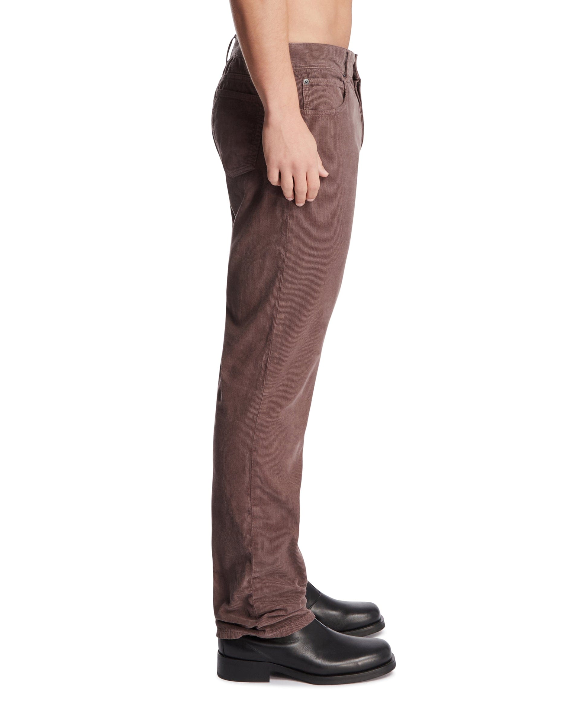 THE ROW Pantaloni In Velluto A Costine Grigi