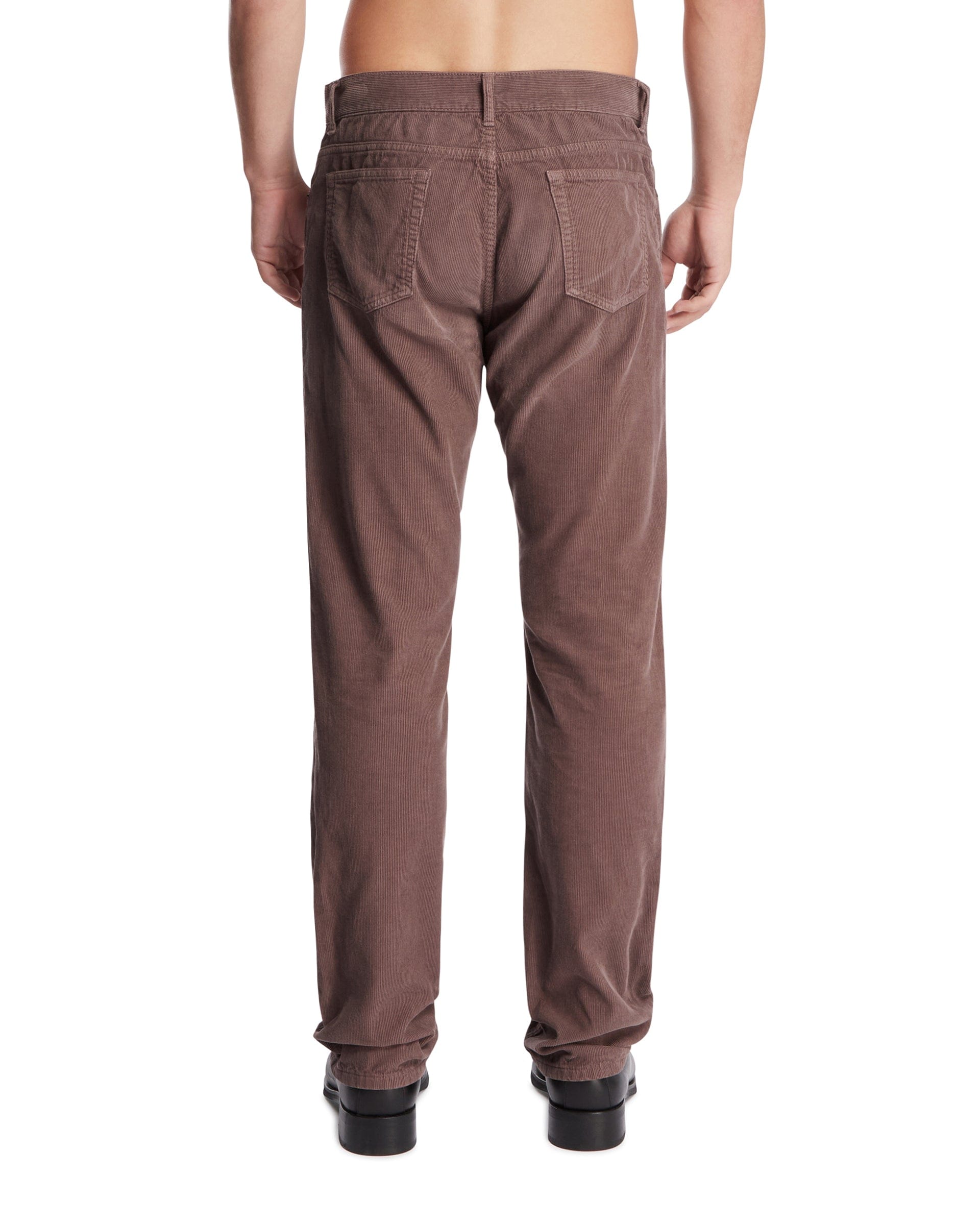 THE ROW Pantaloni In Velluto A Costine Grigi
