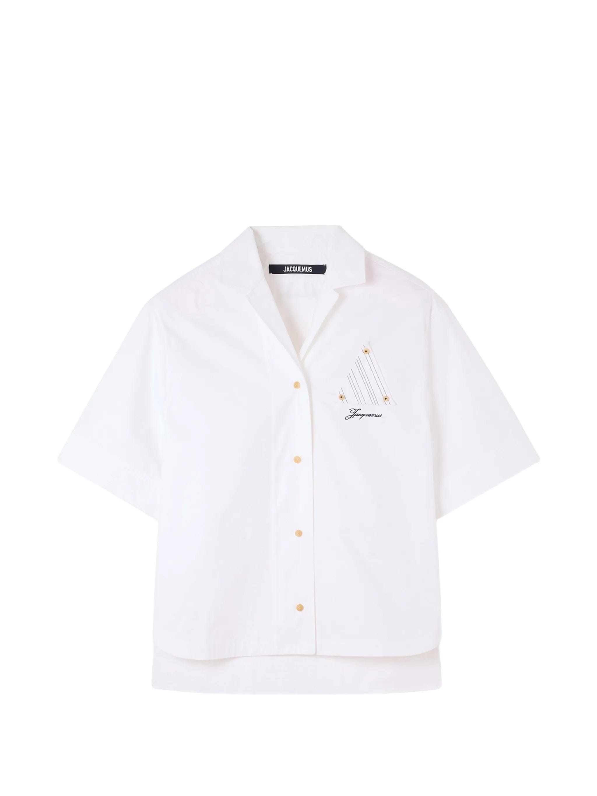 Jacquemus embroidered - logo short - sleeved shirt