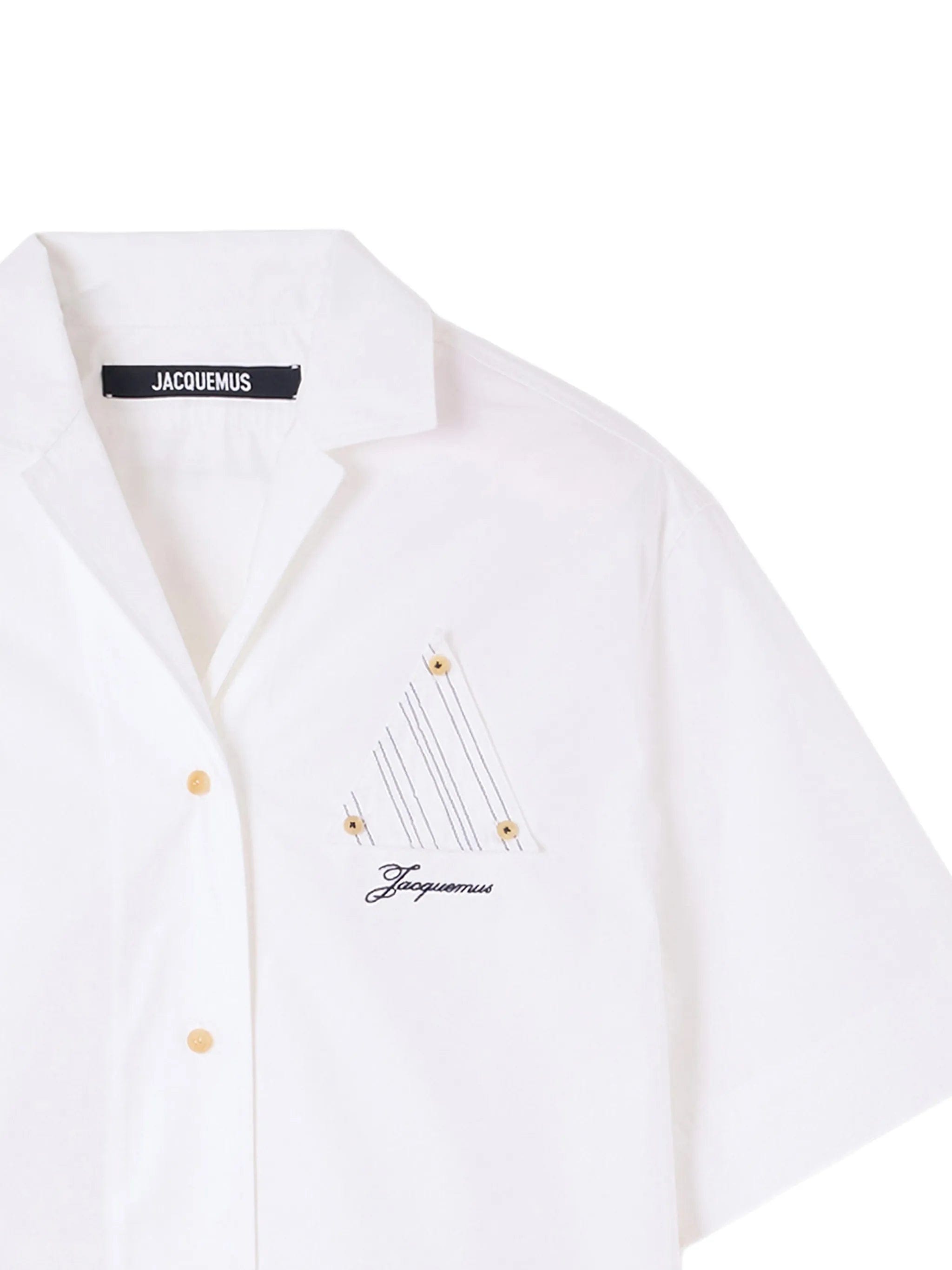 Jacquemus embroidered - logo short - sleeved shirt