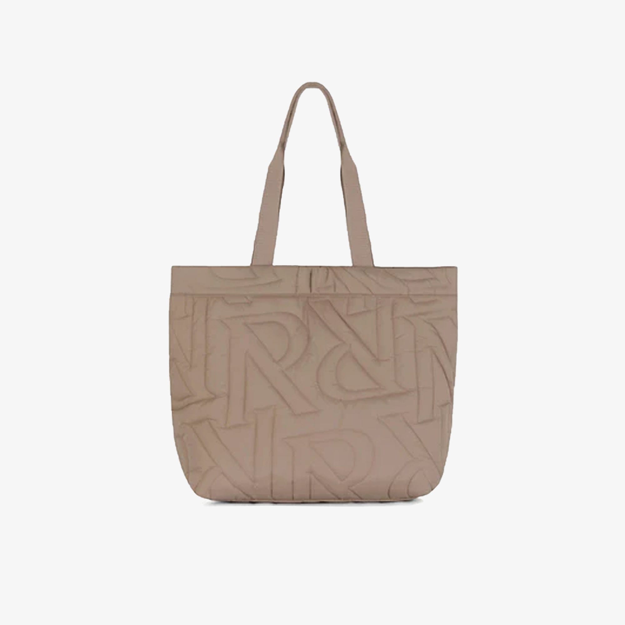 Represent | INITIAL QUILTED TOTE BAG { MUSHROOM