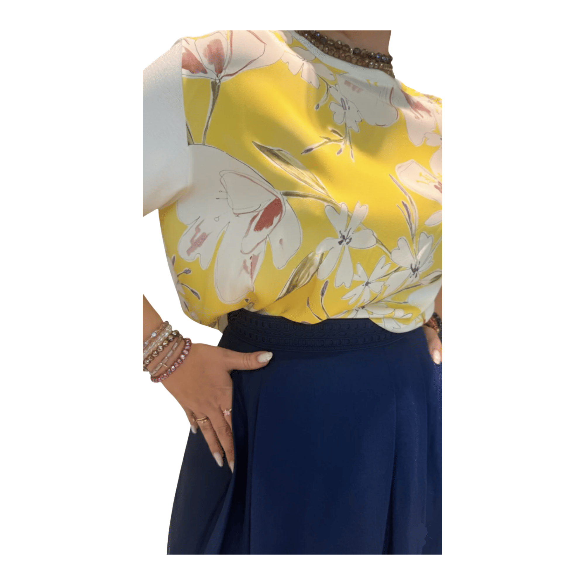 LORO PIANA GONNA ZAIRA SUNNY REFLECT SKIRT( التنورة)